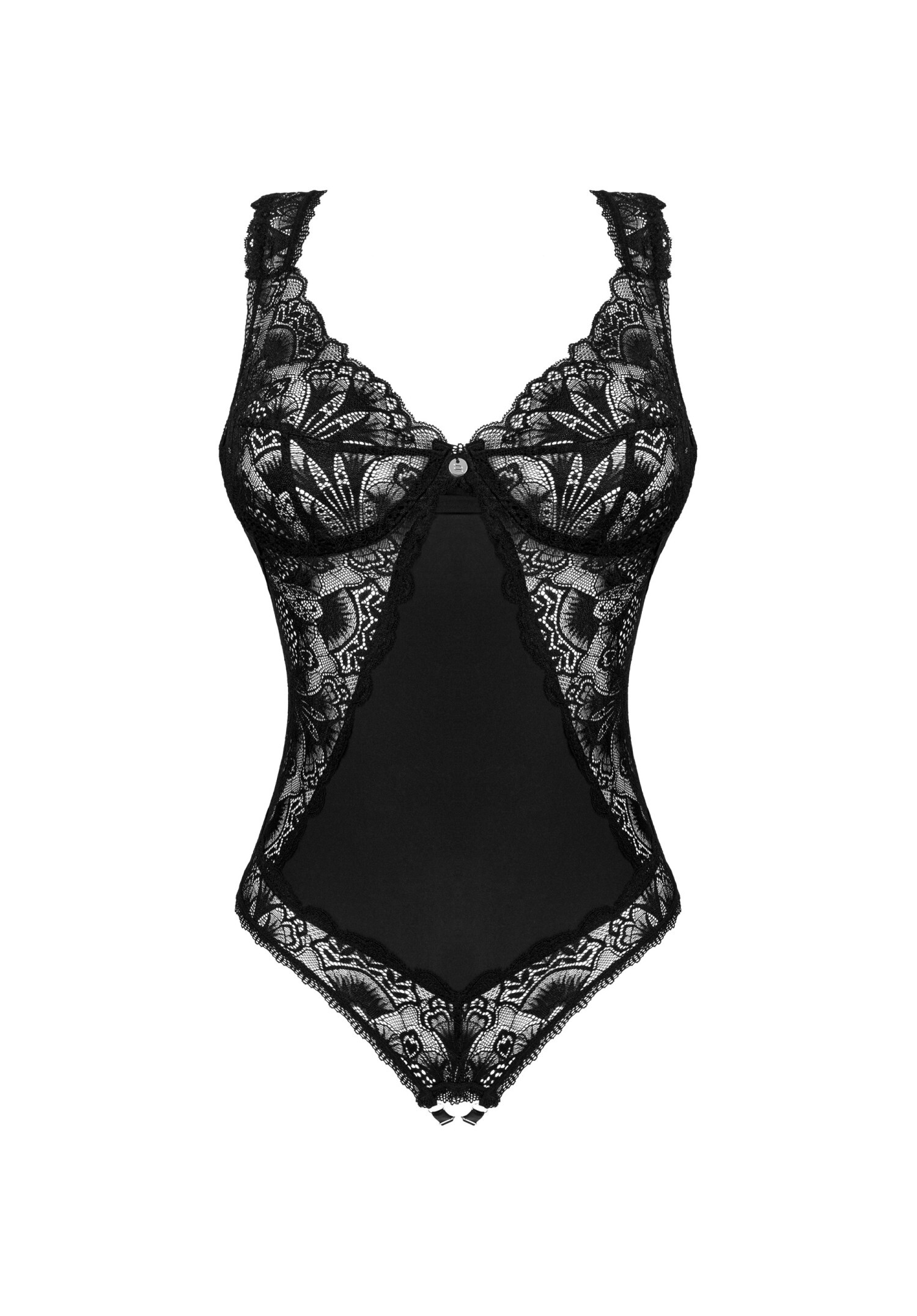 Obsessive - Donna Dream 透視蕾絲修身開襠連體衣  - XS/S/M/L/XL/XXL