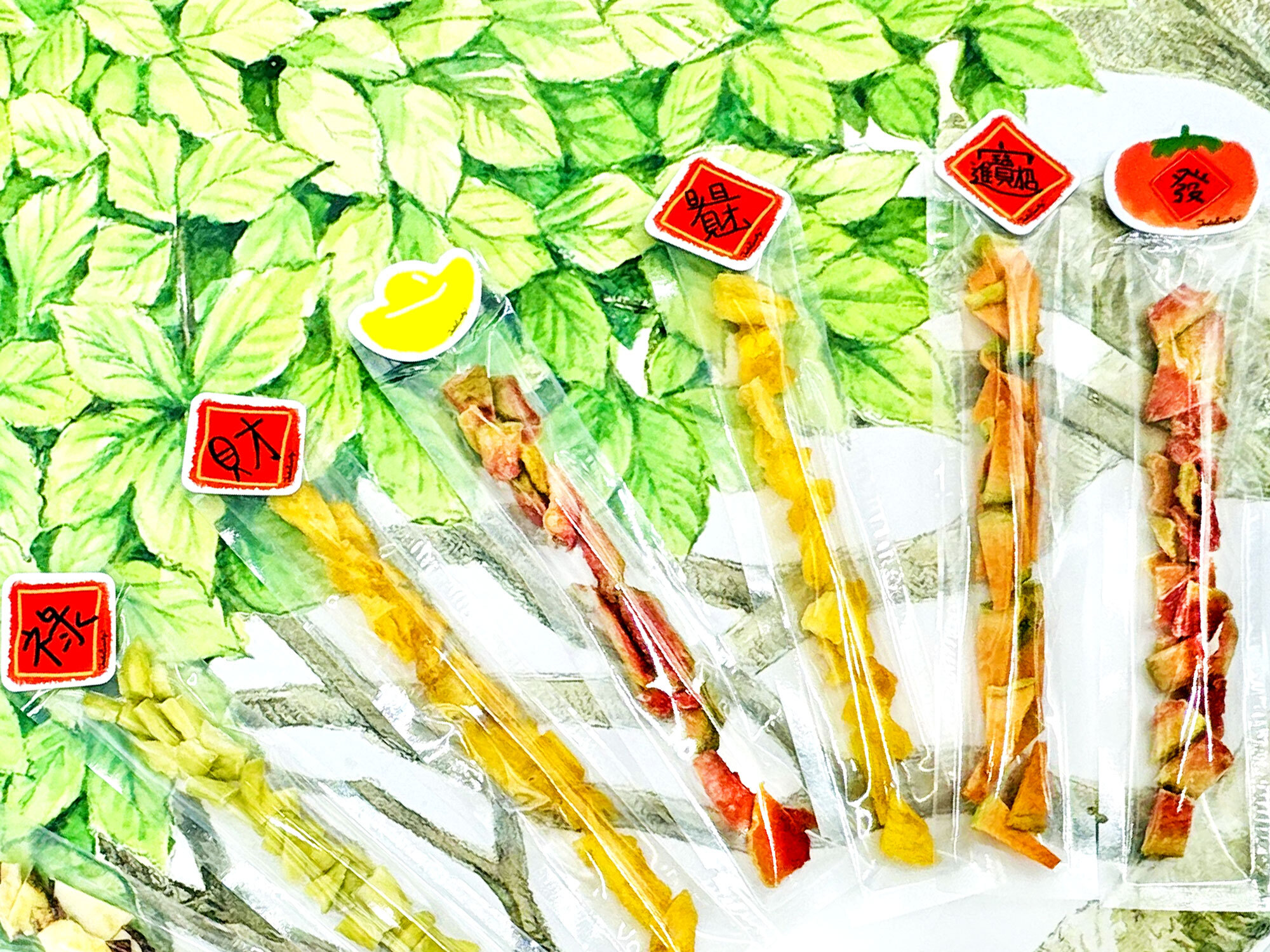 新年祝福春聯水果乾-繽紛包