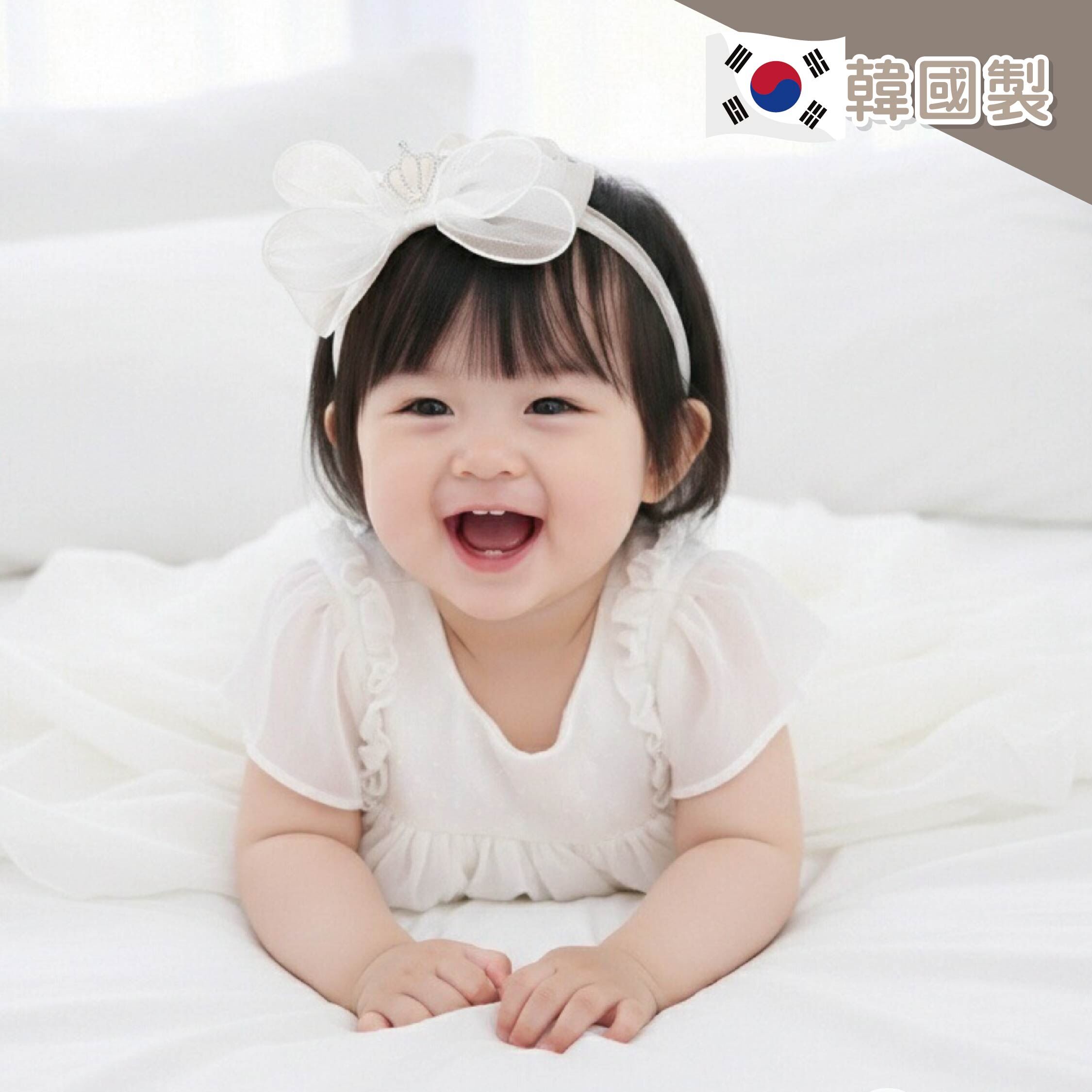 【JA0440】仙氣紗質皇冠長尾髮箍＊二色