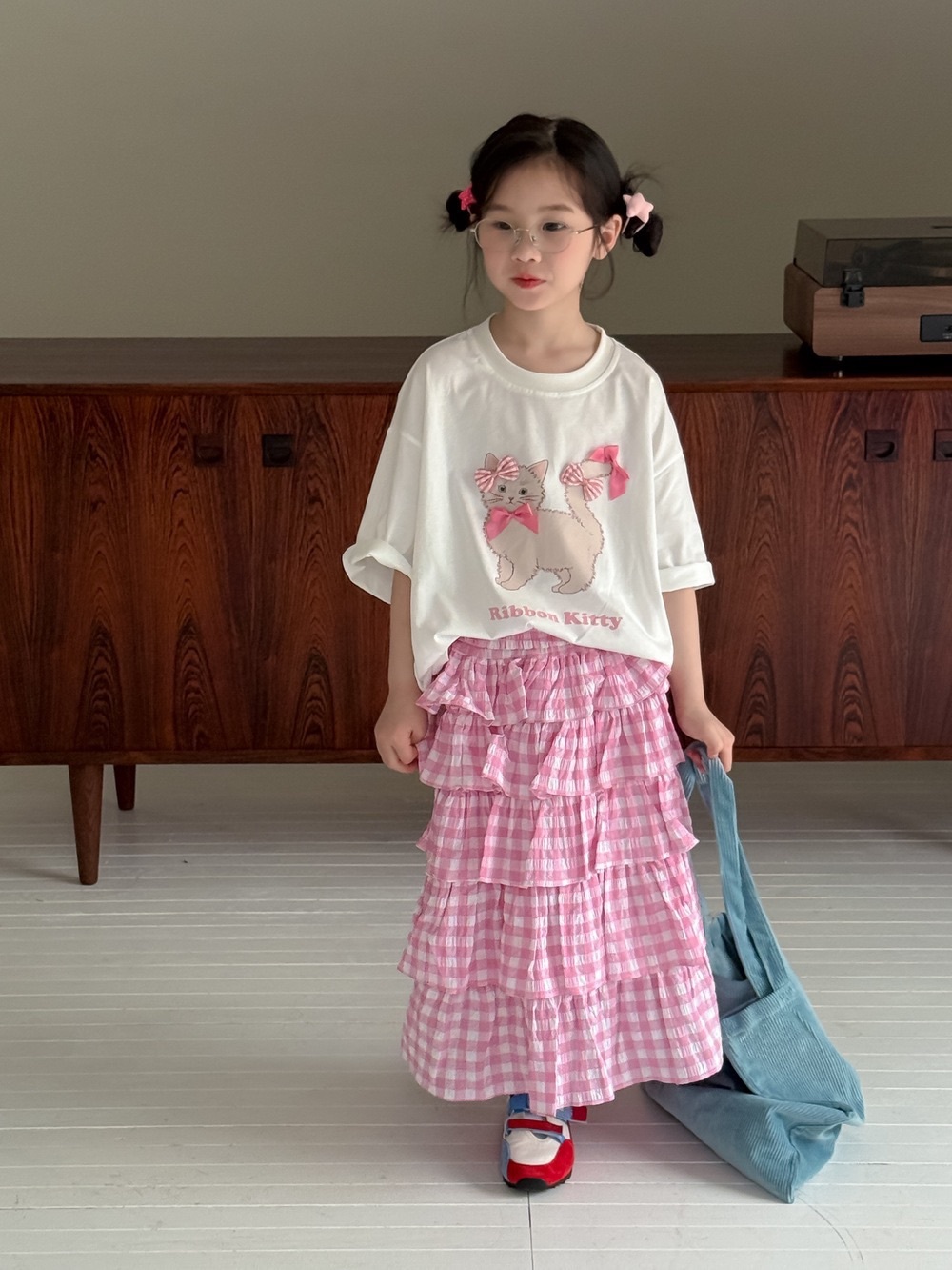 兩色蝴蝶結貓貓上衣