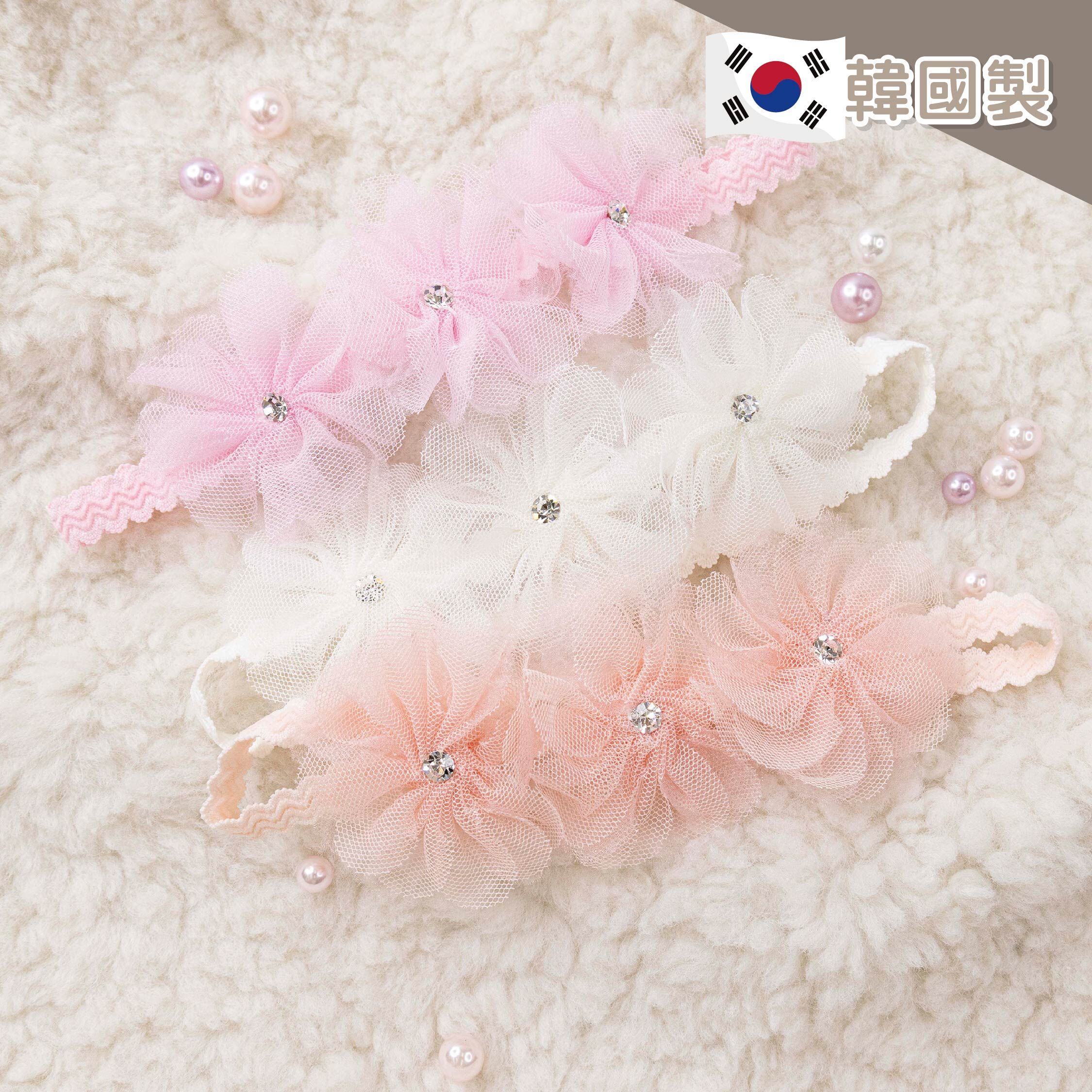 【JA0434】精靈網紗花瓣髮帶＊三色