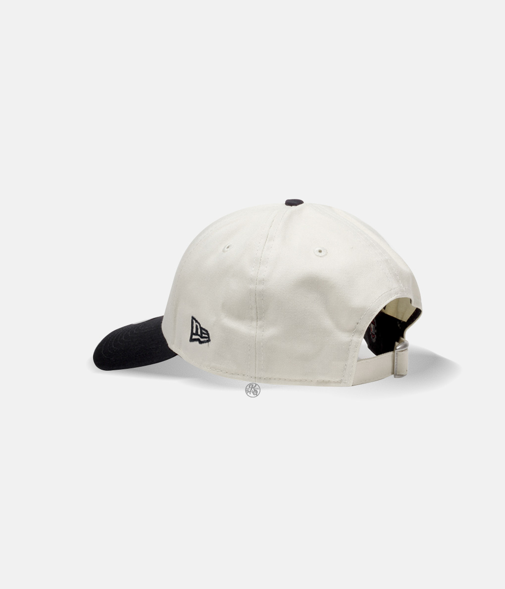 [出清品] New Era 9Forty Cap NY 燕麥白底 深藍Logo棒球帽