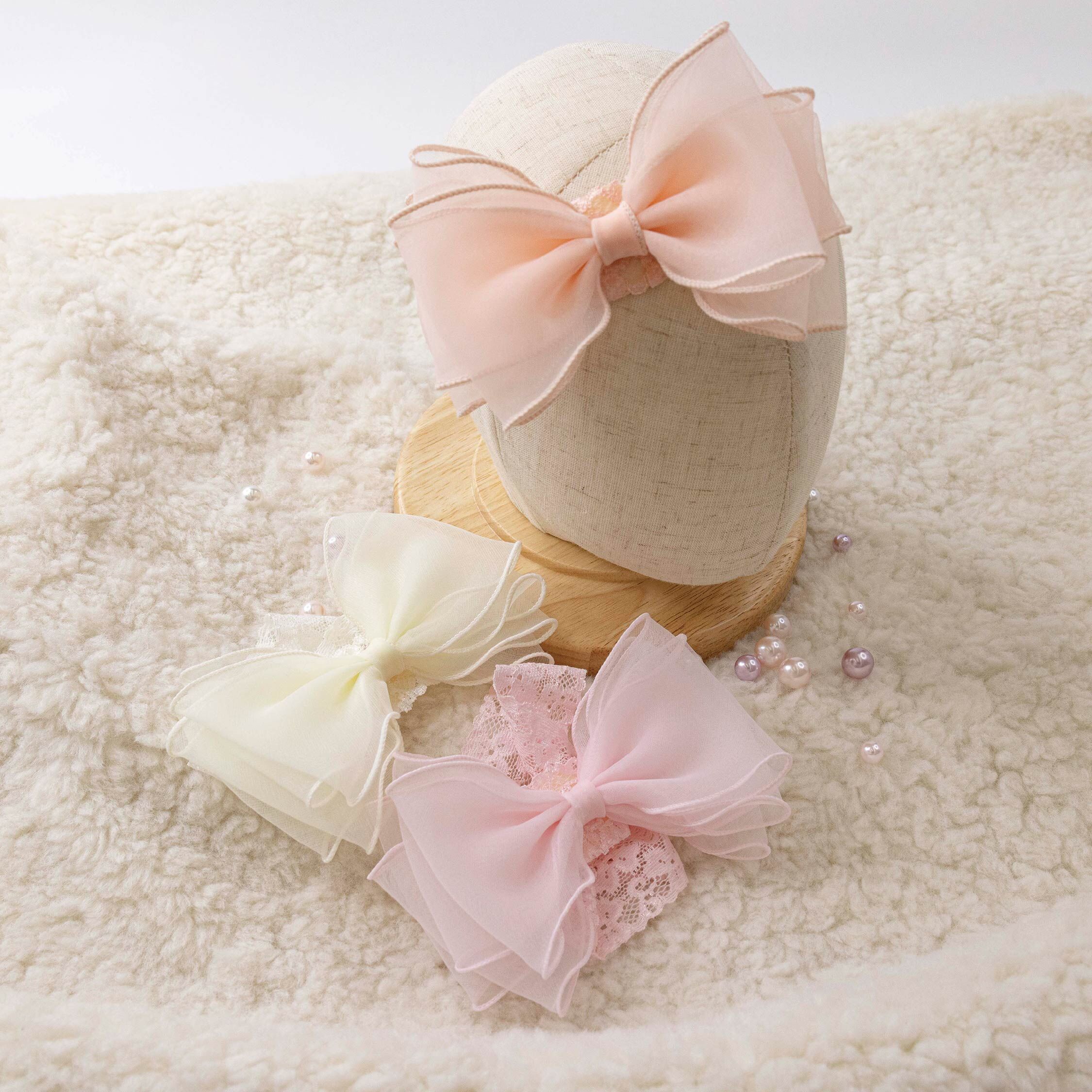 【JA0432】韓系仙女夢幻紗蕾絲髮帶＊三色