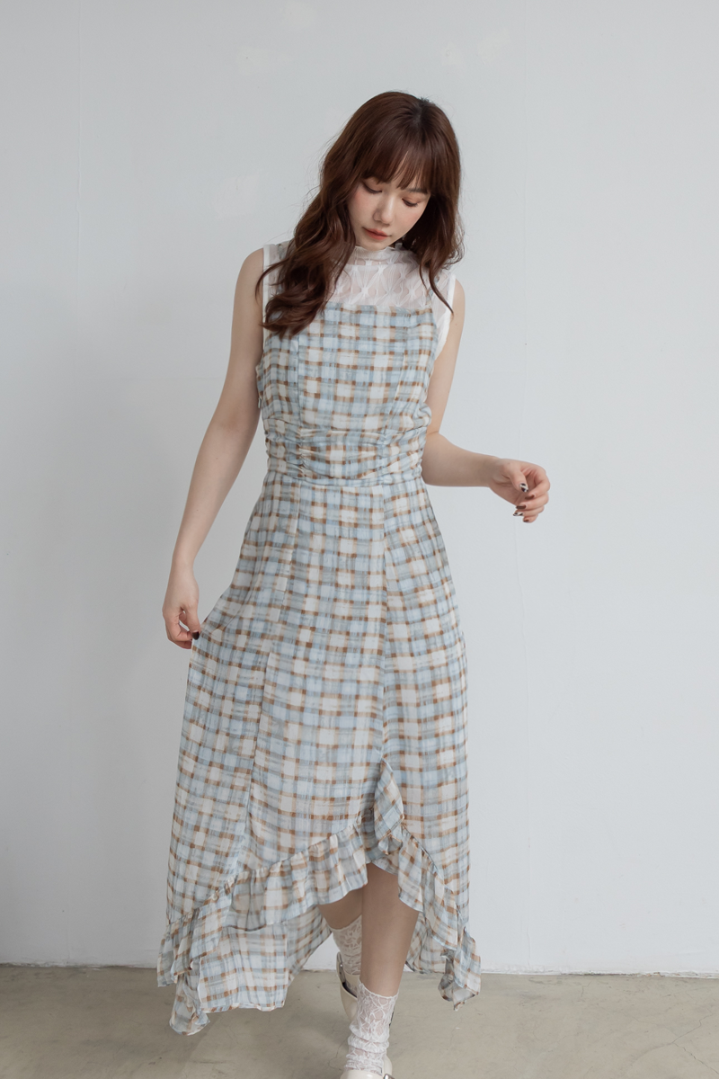 親膚彈力木耳邊內搭背心