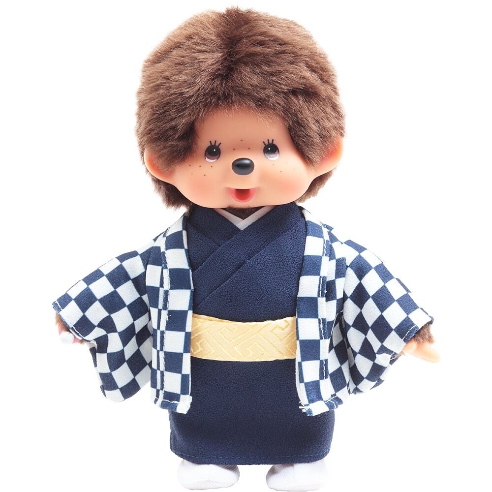預購┃Monchhichi 夢奇奇 蒙奇奇 男生 市松紋羽織 棋盤格紋 娃娃