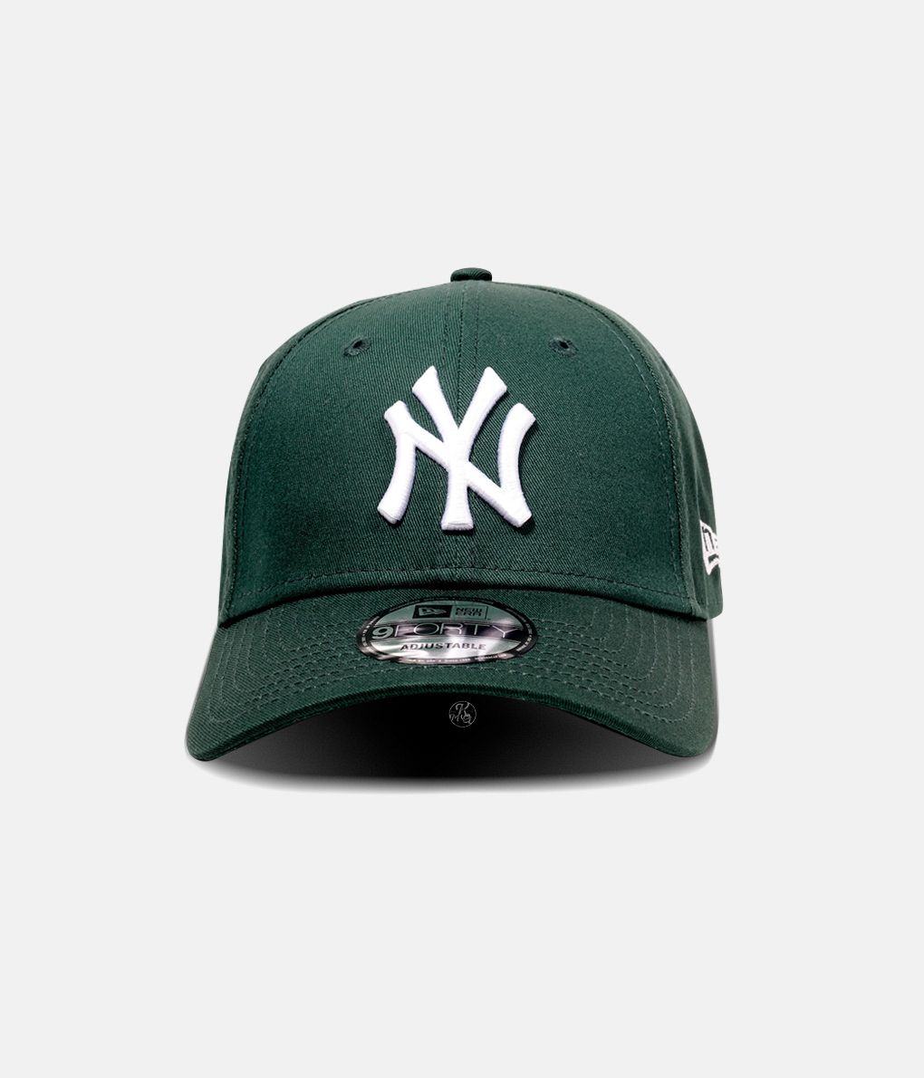 New Era 9Forty Cap NY 深綠底 白Logo棒球帽