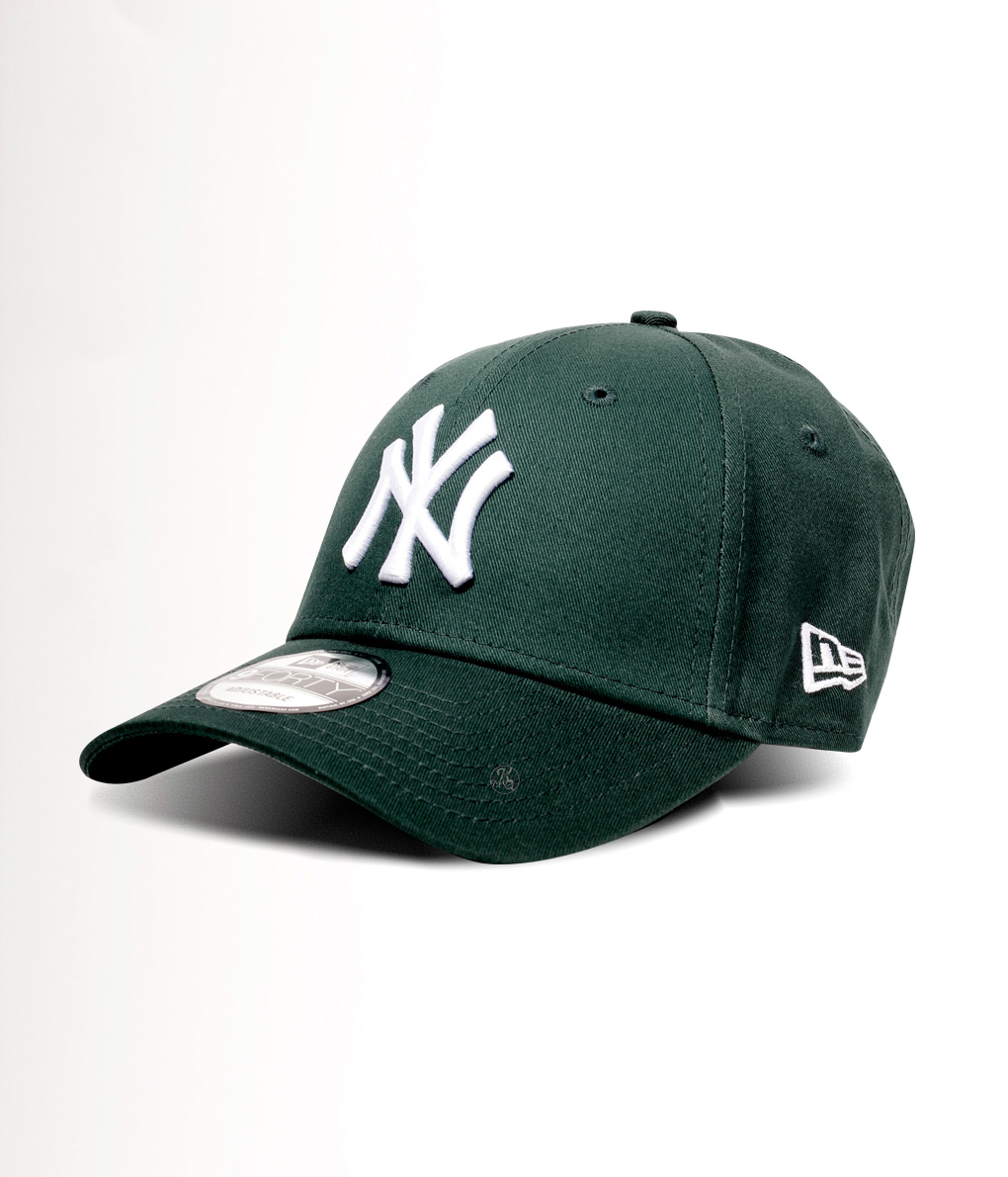 New Era 9Forty Cap NY 深綠底 白Logo棒球帽