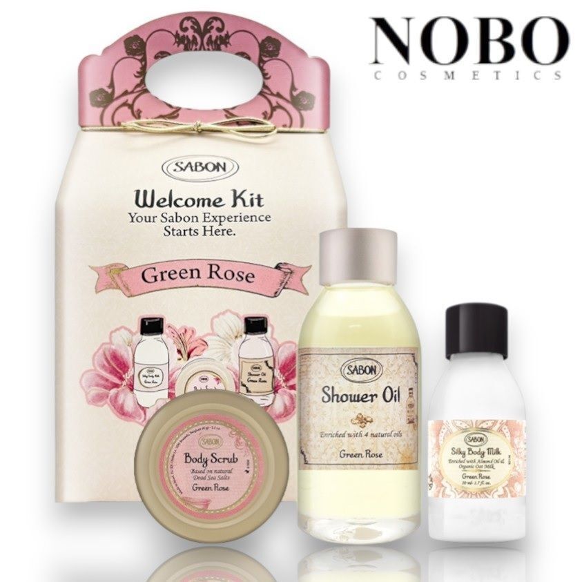 Green Rose - 盛宴翠綠玫瑰明星身體護理三部曲禮盒 [100ml+60g+50ml] (平行進口)