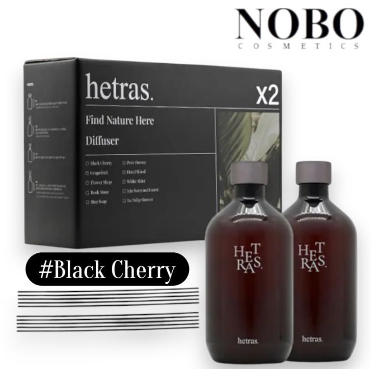 韓國人氣香氛 - 室内高級擴香瓶 #Black Cherry [黑櫻桃] 禮盒二件庄 (500+500ml) (平行進口)