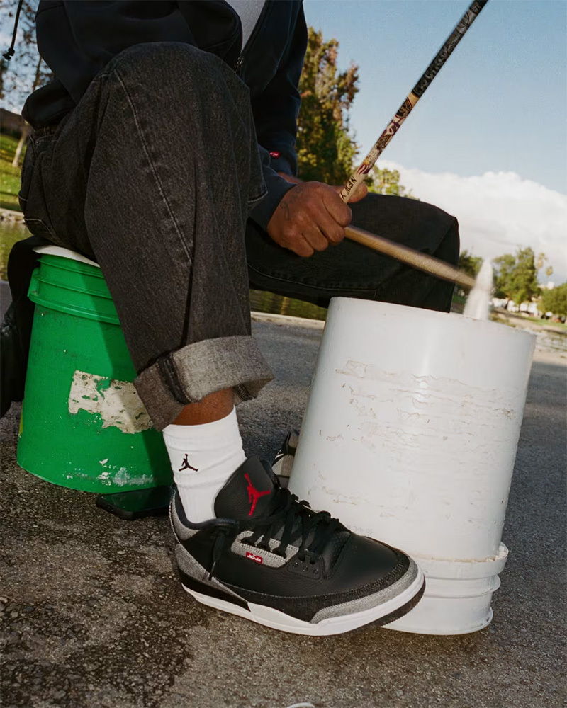 Levi's x Nike Air Jordan 3 黑 丹寧 聯名款 復古籃球鞋 帆布刺繡 牛仔布 運動鞋 男鞋 IR0914-400