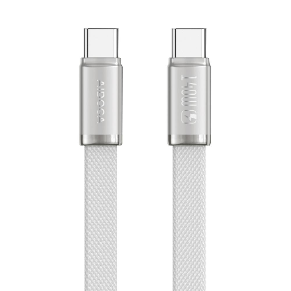 AIDOGA 艾迪伽 超薄 USB-C TO Type-C PD充電傳輸快充線 140W 耐髒汙 NanoAir 1.2M 歐盟CE/RoHS認證 支援安卓/手機/平板/筆電
