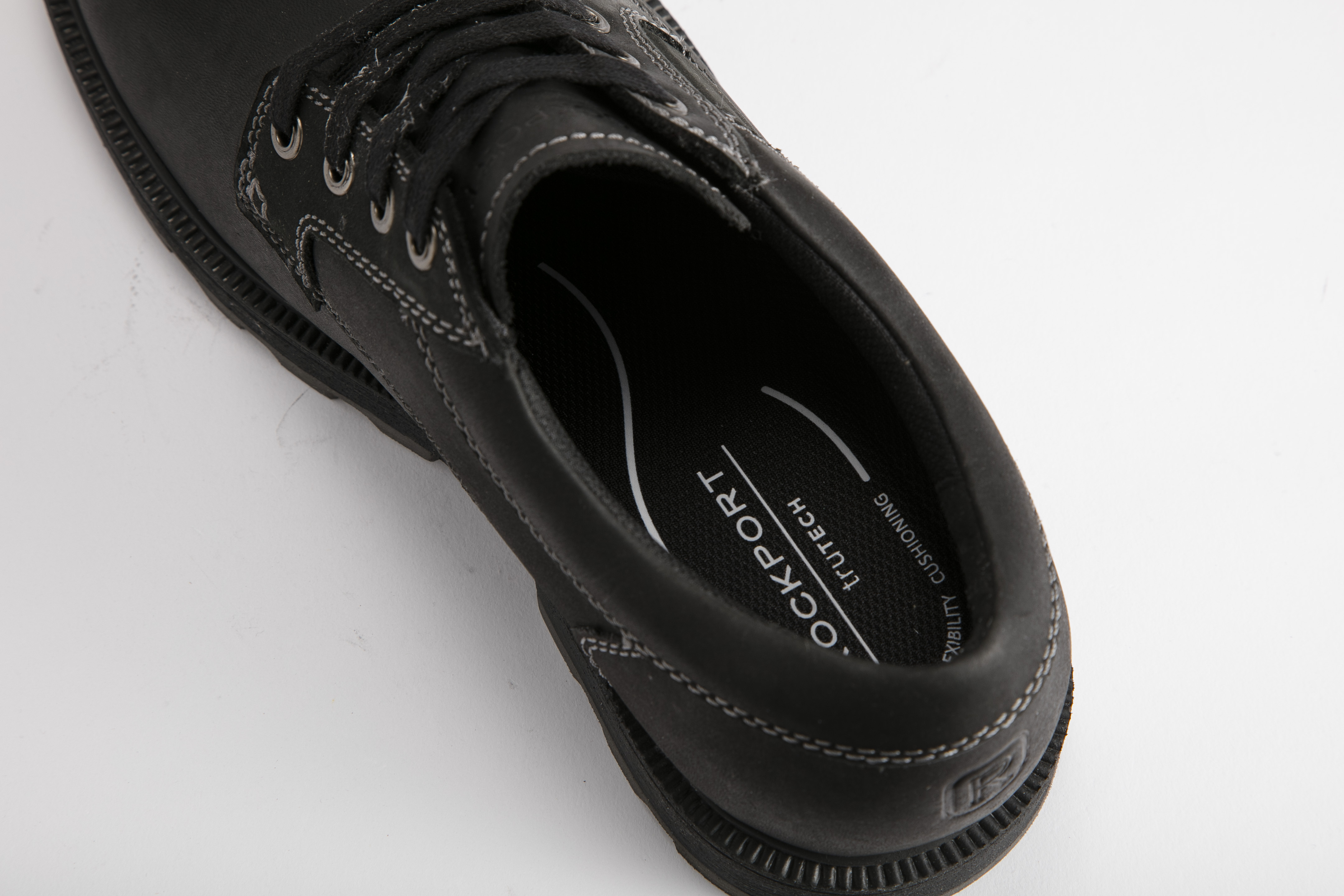 Rockport - 男裝Skerry WP 繫帶緩震皮鞋 M0231W-BK