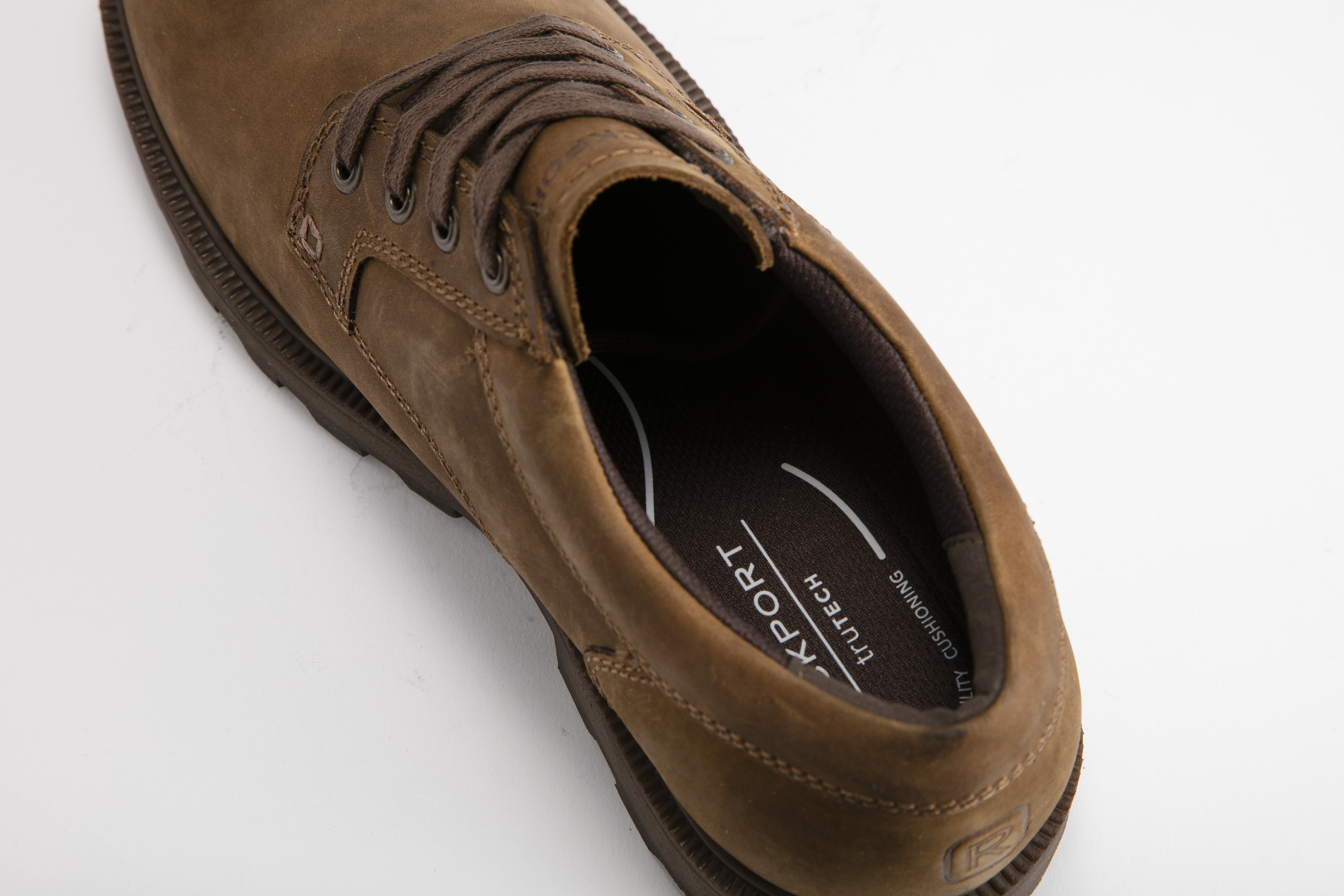 Rockport - 男裝Skerry WP 繫帶緩震皮鞋 M0230W-BR