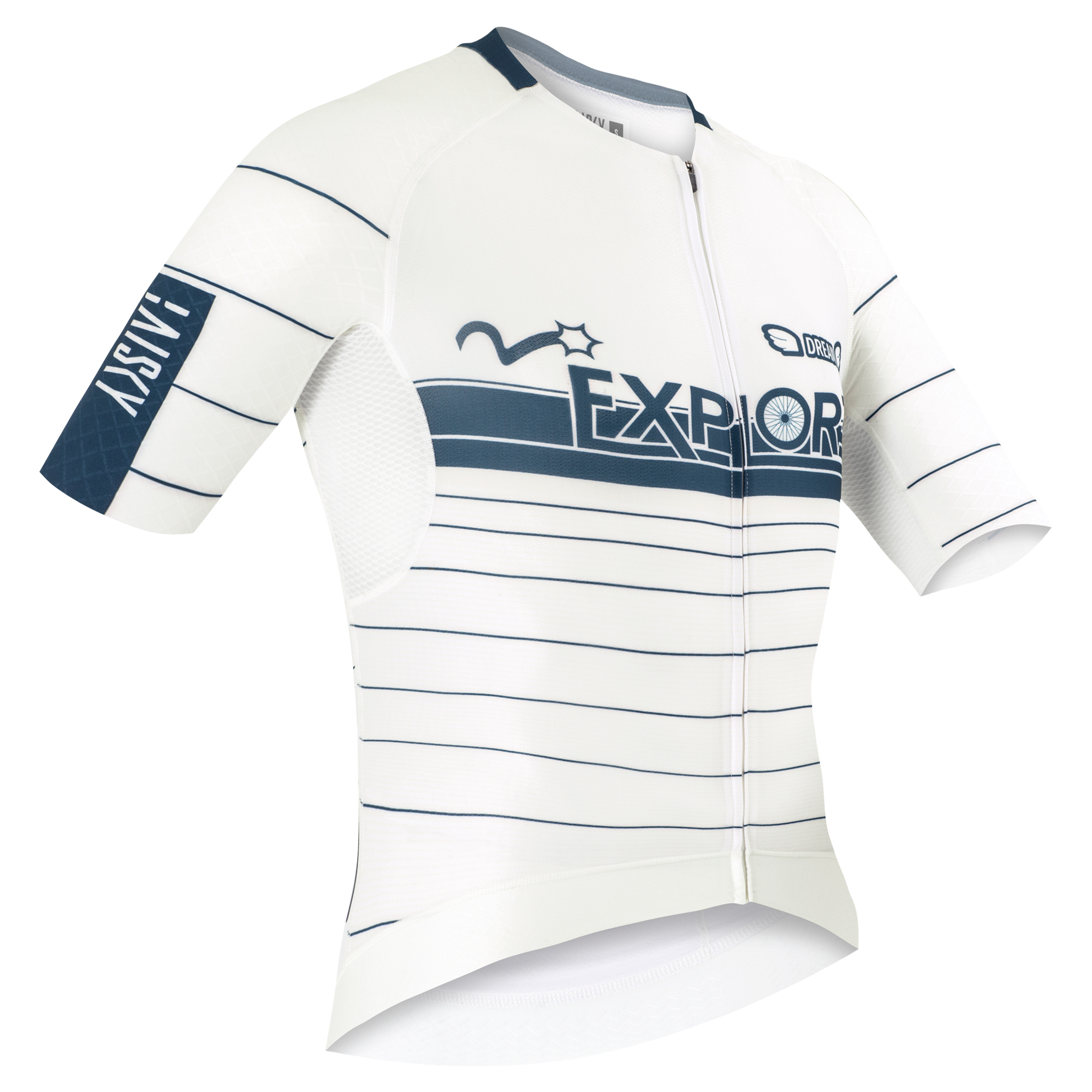 男款空力短車衣 探索 白