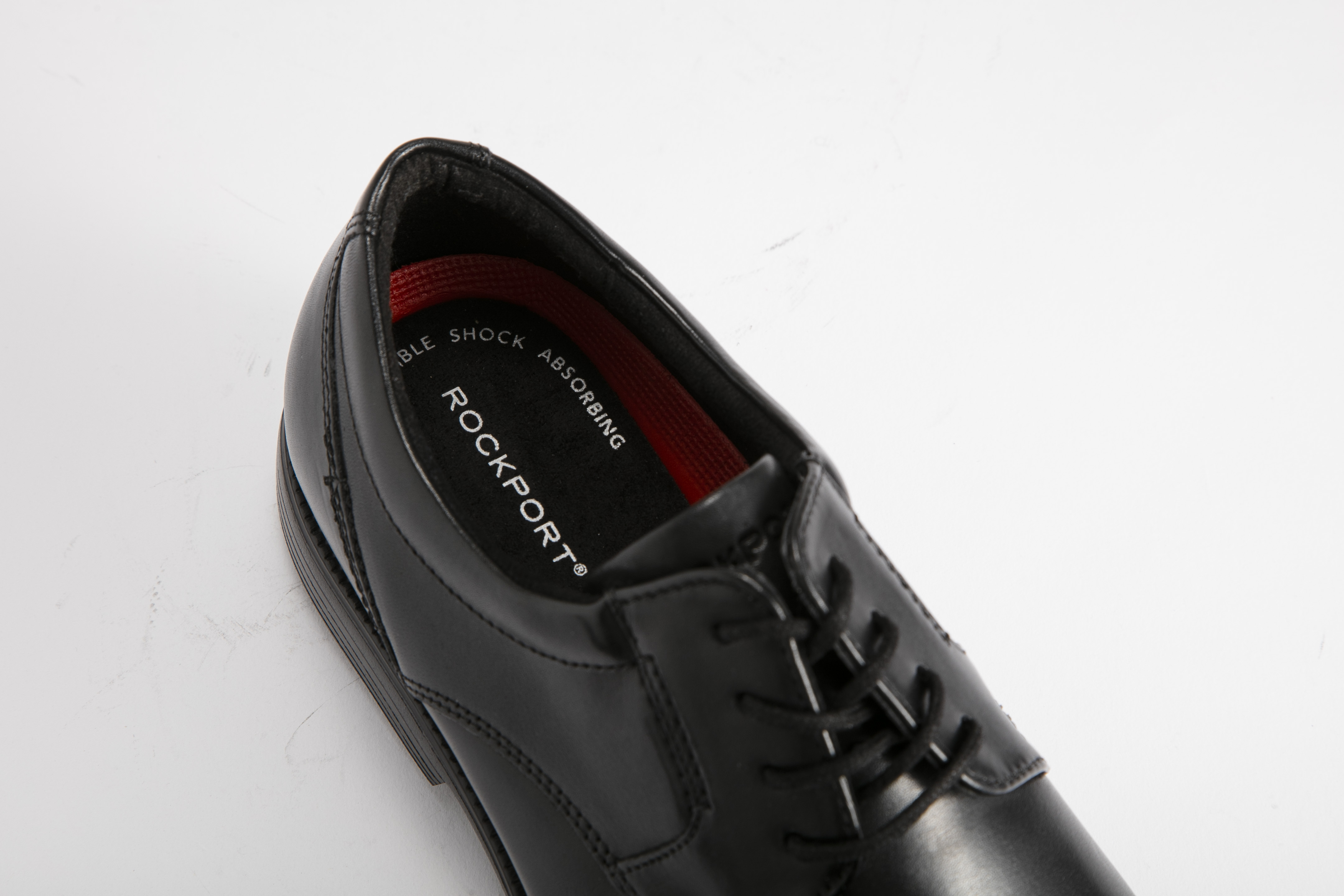 Rockport - 男裝Charlesroad Plaintoe皮鞋 V80553-BK