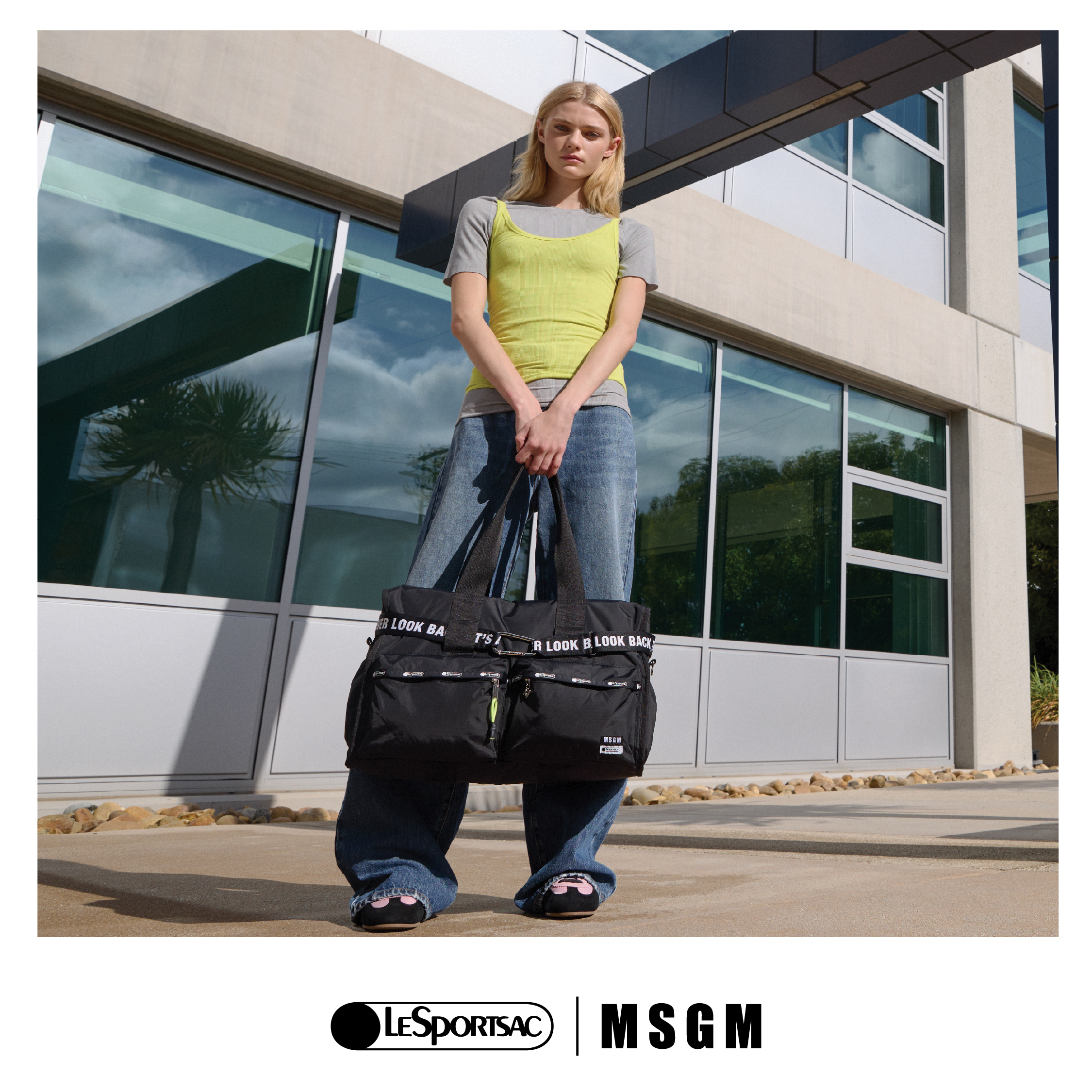 MSGM 旅行袋  (DUFFEL BLACK)
