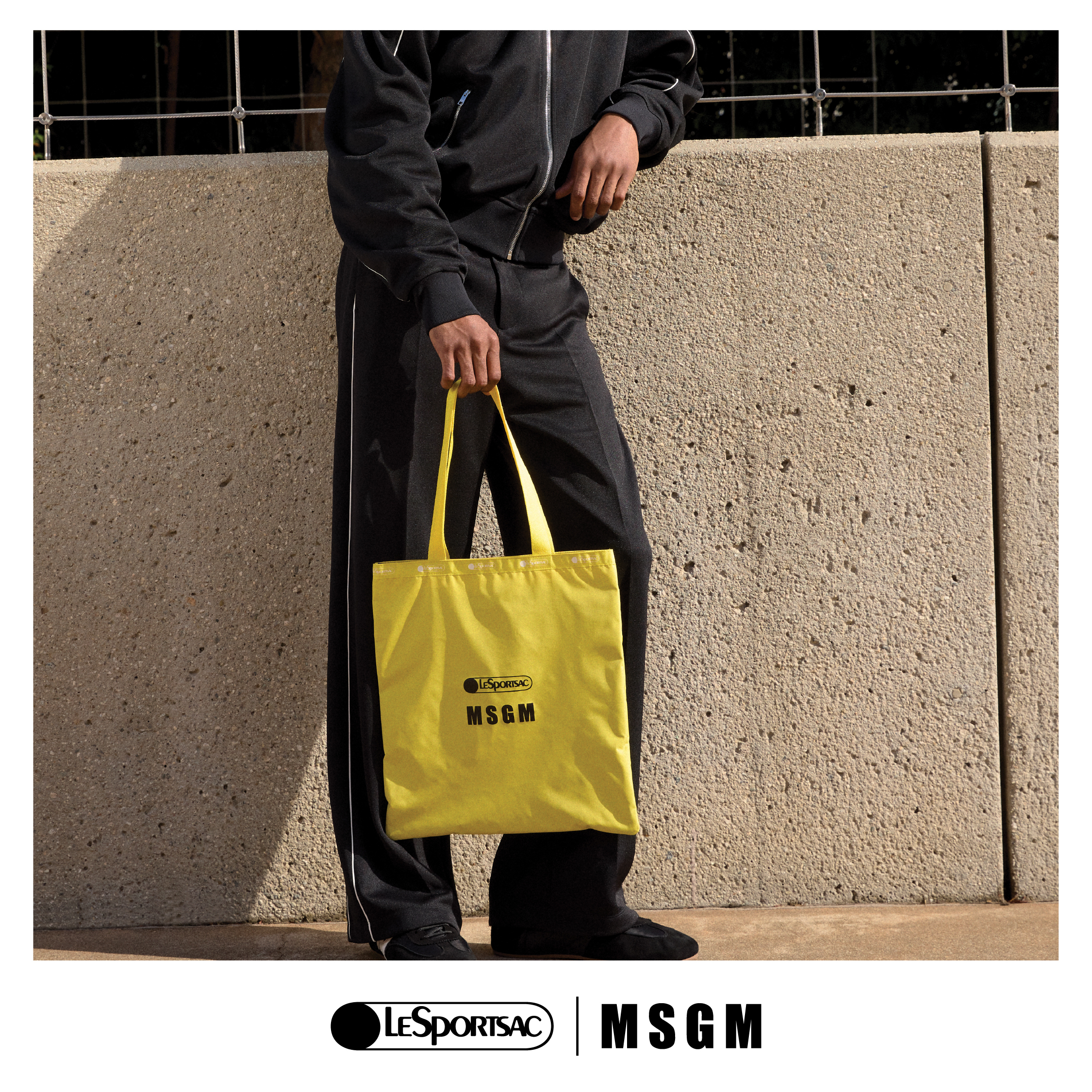 MSGM 大型肩背托特包 (LOGO TOTE YELLOW)
