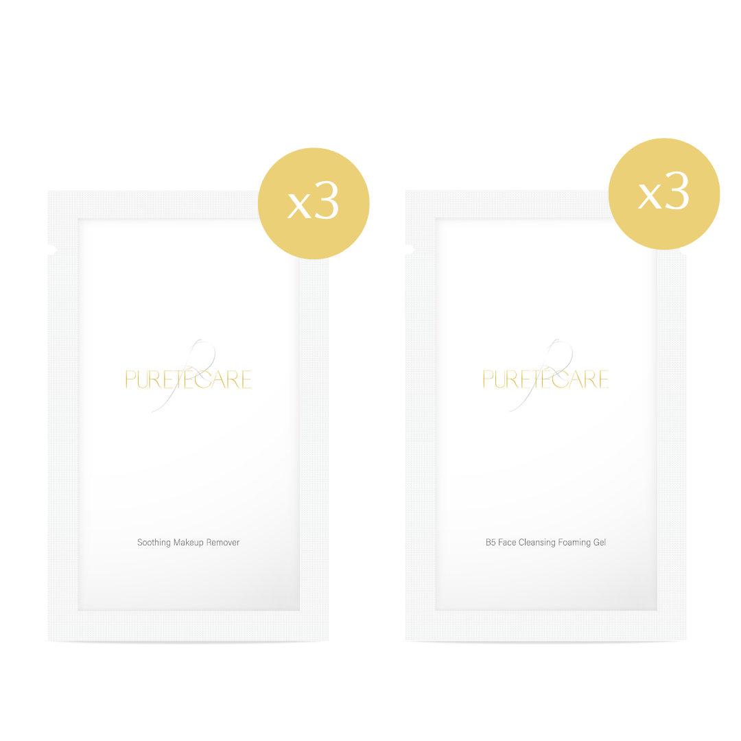 PURETÉCARE「洗卸完美組」溫和卸妝凝露3mlx3 + B5胺基酸潔顏凝膠 3mlx3