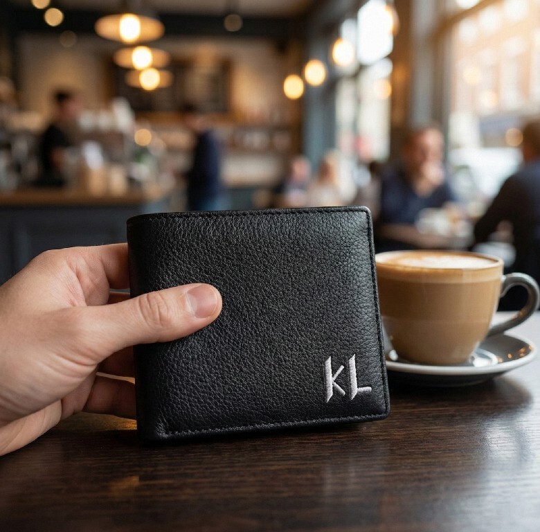 【預購】Karl Lagerfeld H022602 頂級全皮革對摺錢包