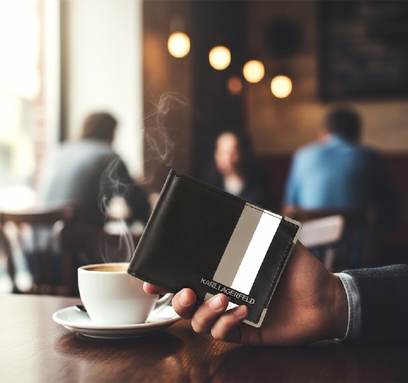 【預購】Karl Lagerfeld H022602 頂級全皮革對摺錢包