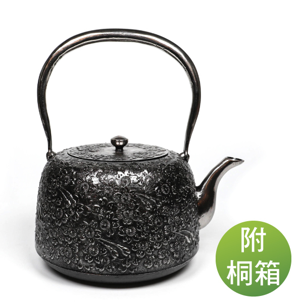 福介商店｜【佐藤勝久】廣口櫻肌砂鐵壺2.3L