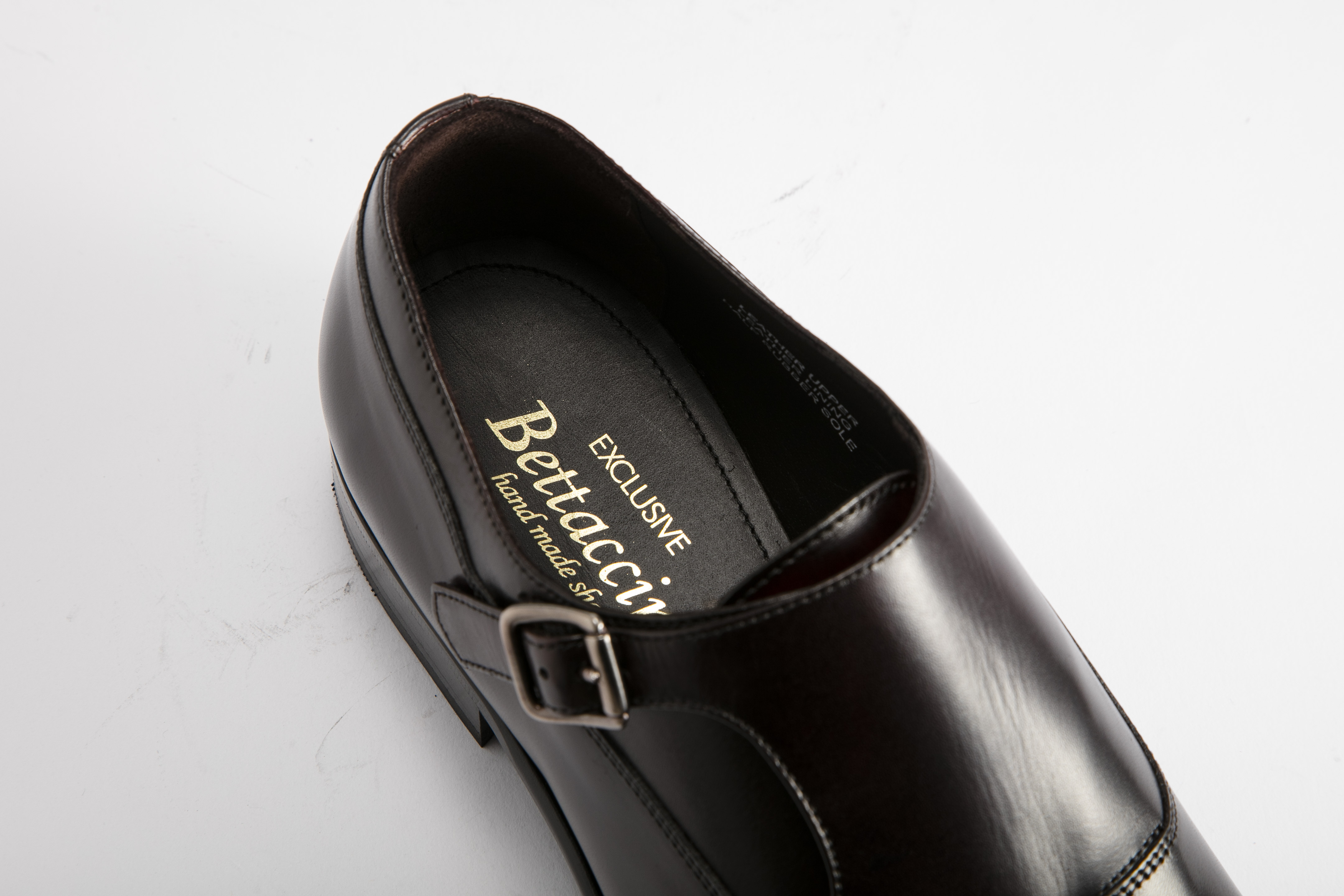 Bettaccini - 男裝 雙釦孟克鞋 NEW-H247-BUR