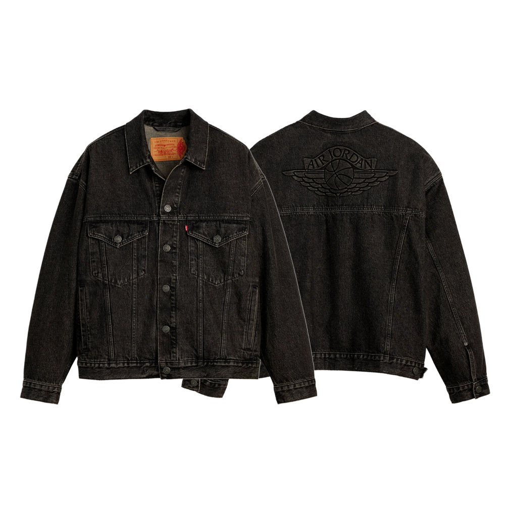 Levi’s x Jordan Type III 黑 水洗 丹寧外套 牛仔外套 聯名 外套 005FC-0000-BK