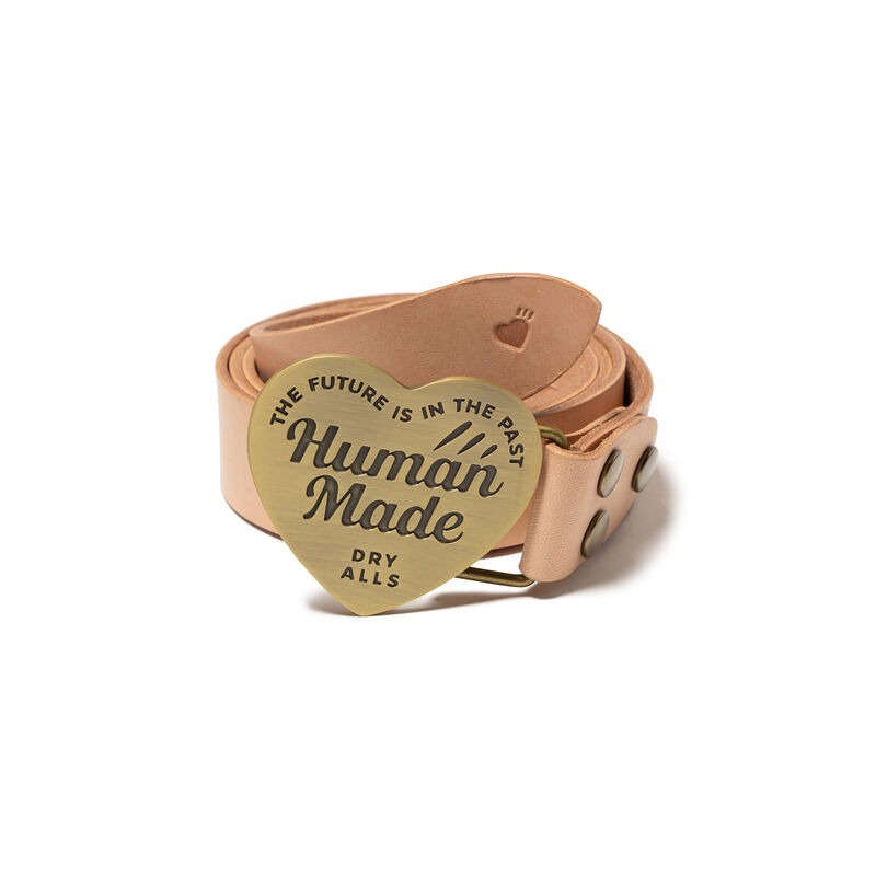 預購┃HUMAN MADE LEATHER BUCKLE BELT 復古金屬愛心 皮革 腰帶 皮帶