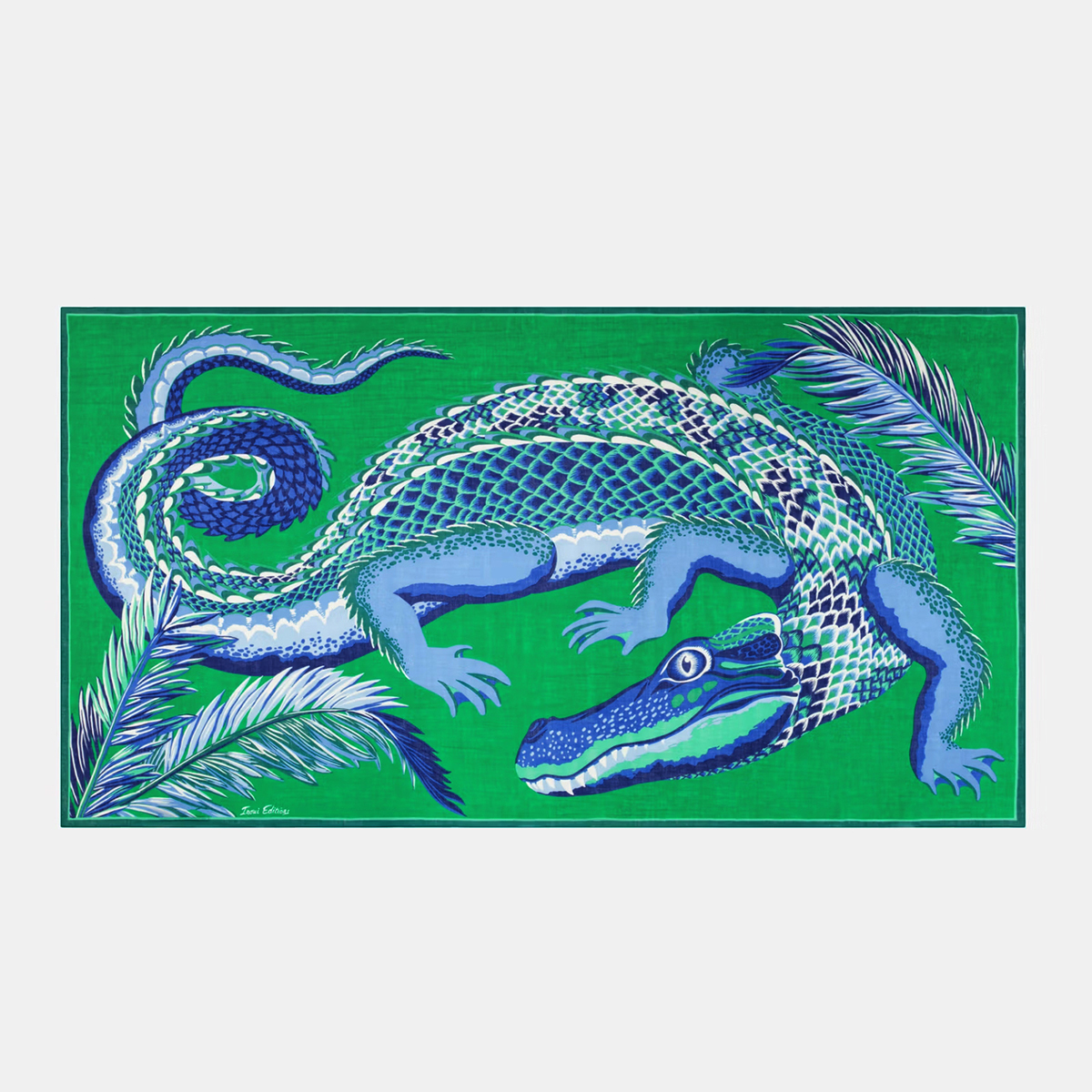 CROCO 純棉圍巾100 - 綠