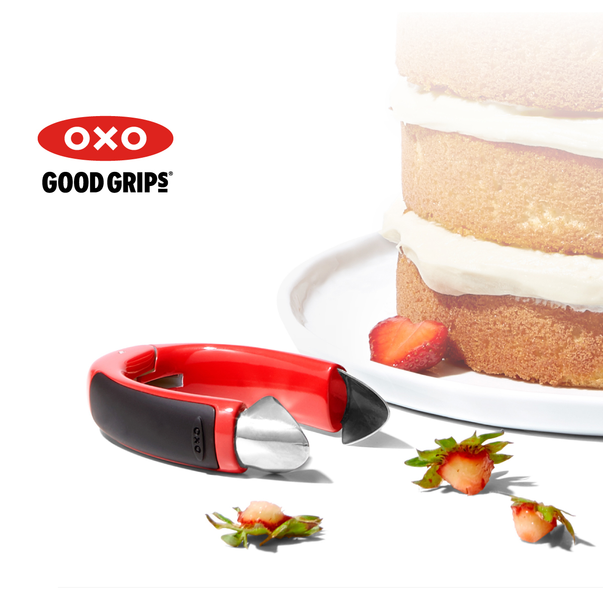美國品牌OXO Good Grips 草莓去蒂器 -11308600