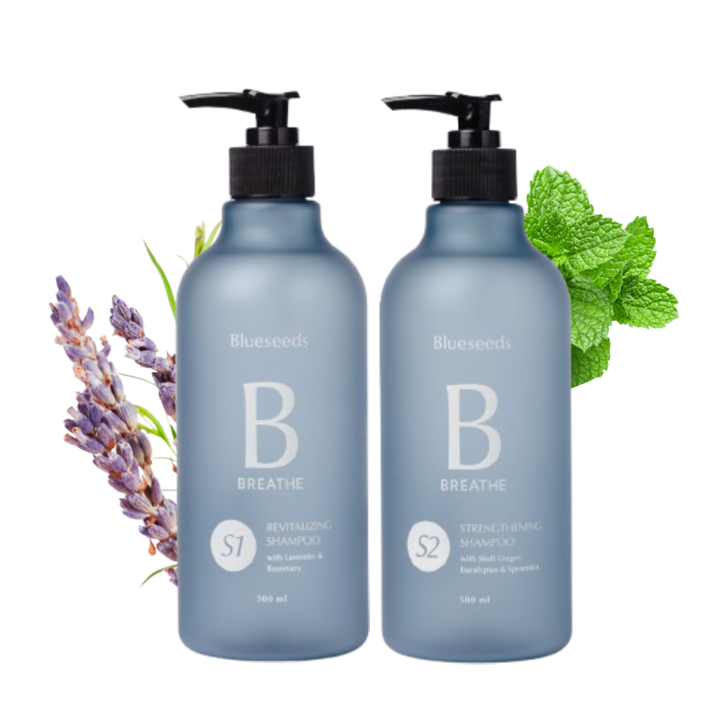 【豐盈強健組】S1薰衣草迷迭香豐盈洗髮露500ml+S2月桃尤加利薄荷強健洗髮露500ml