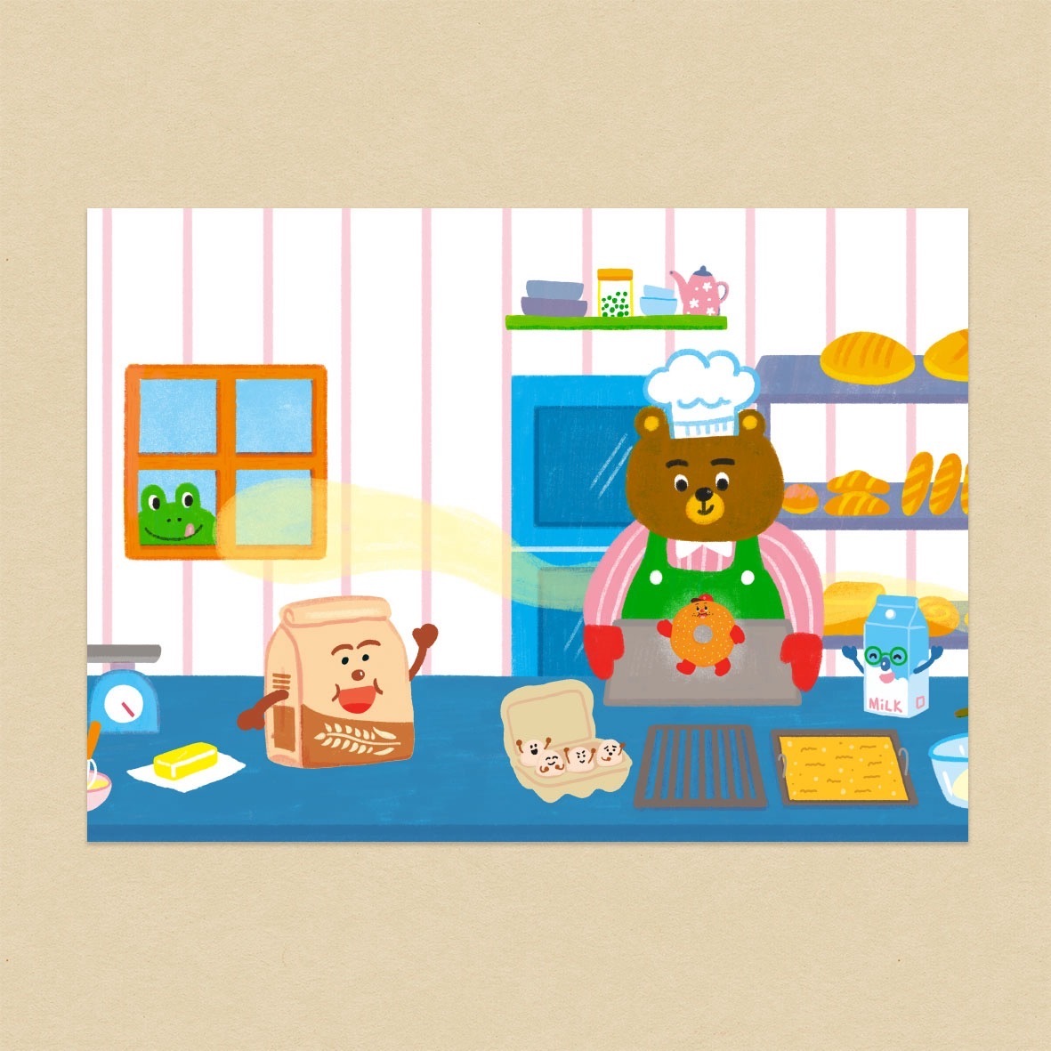 麵包出爐囉/A6明信片