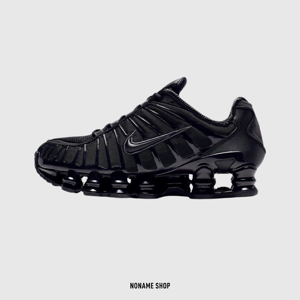 NIKE SHOX TL 系列 " Black Metallic Hematite " 全黑 邊佑錫同款 反光 彈簧鞋 緩震 運動鞋 (女款)