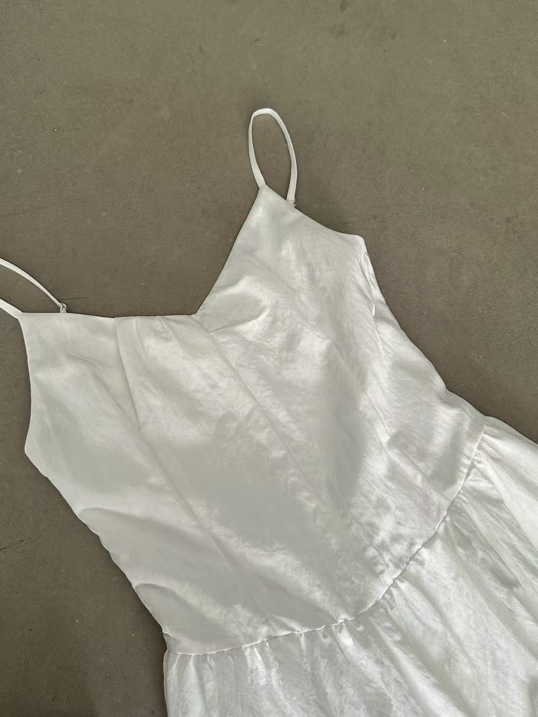 802 春感V領細肩長洋