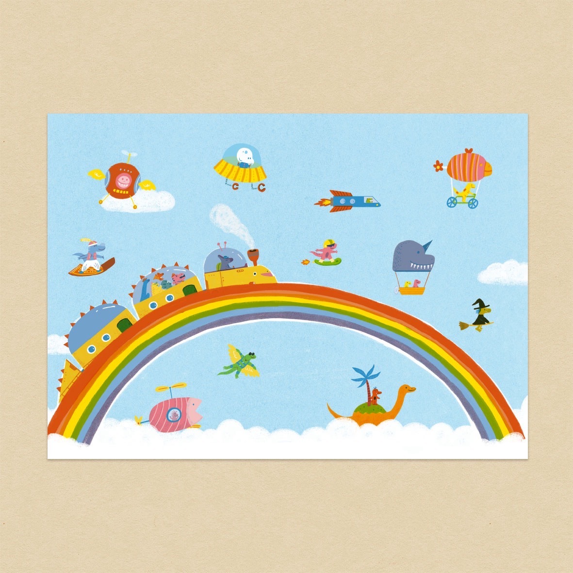 彩虹大橋/A6明信片