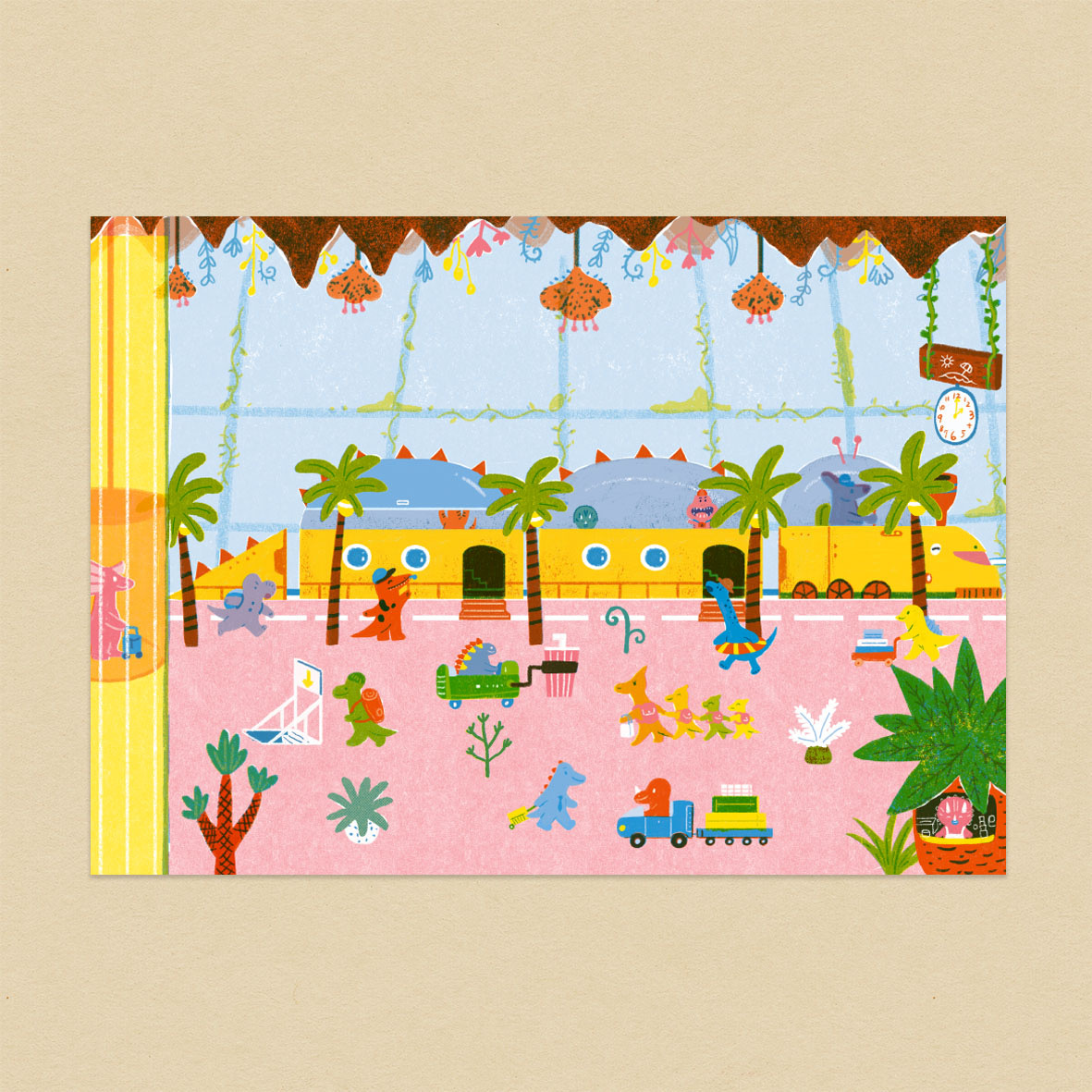 假日的椰子城/A6明信片