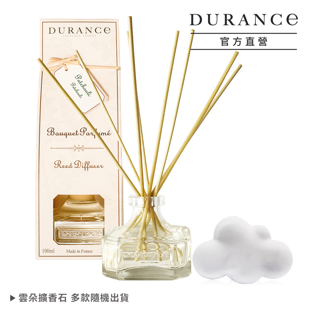 DURANCE朵昂思 廣藿香大地擴香組(100ml)+雲朵擴香石