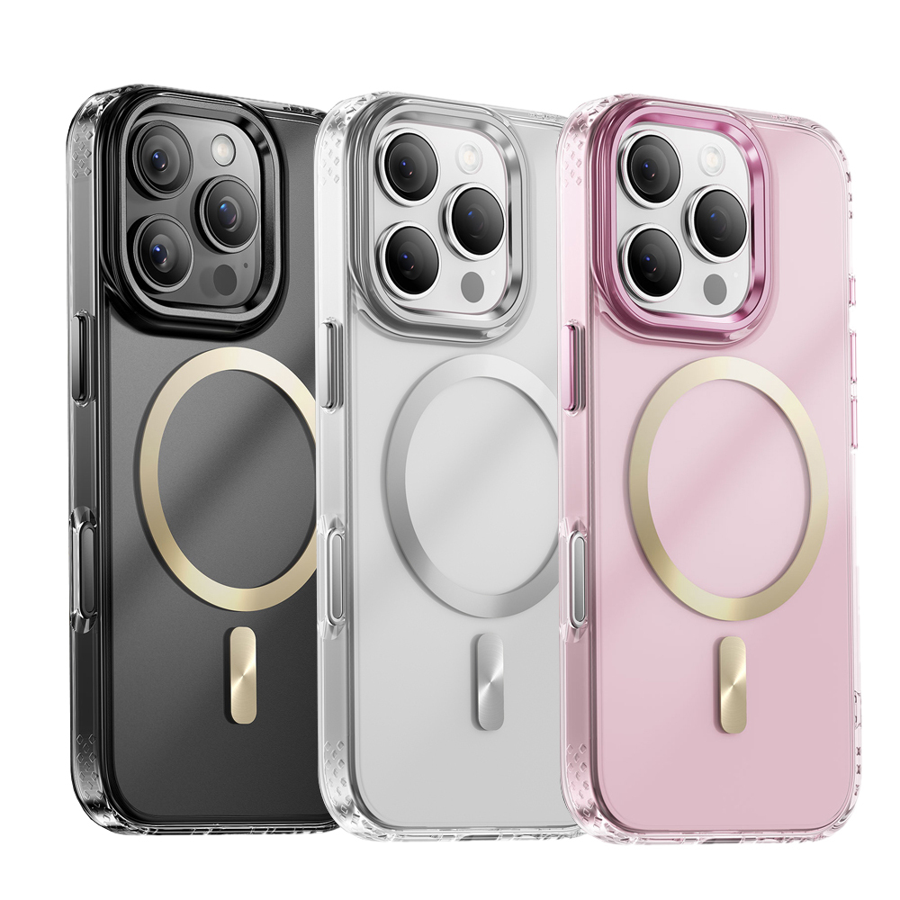 innostyle Crystal系列 9H iPhone 16 Pro/ProMax 高清磁吸防摔手機殼 MagSafe