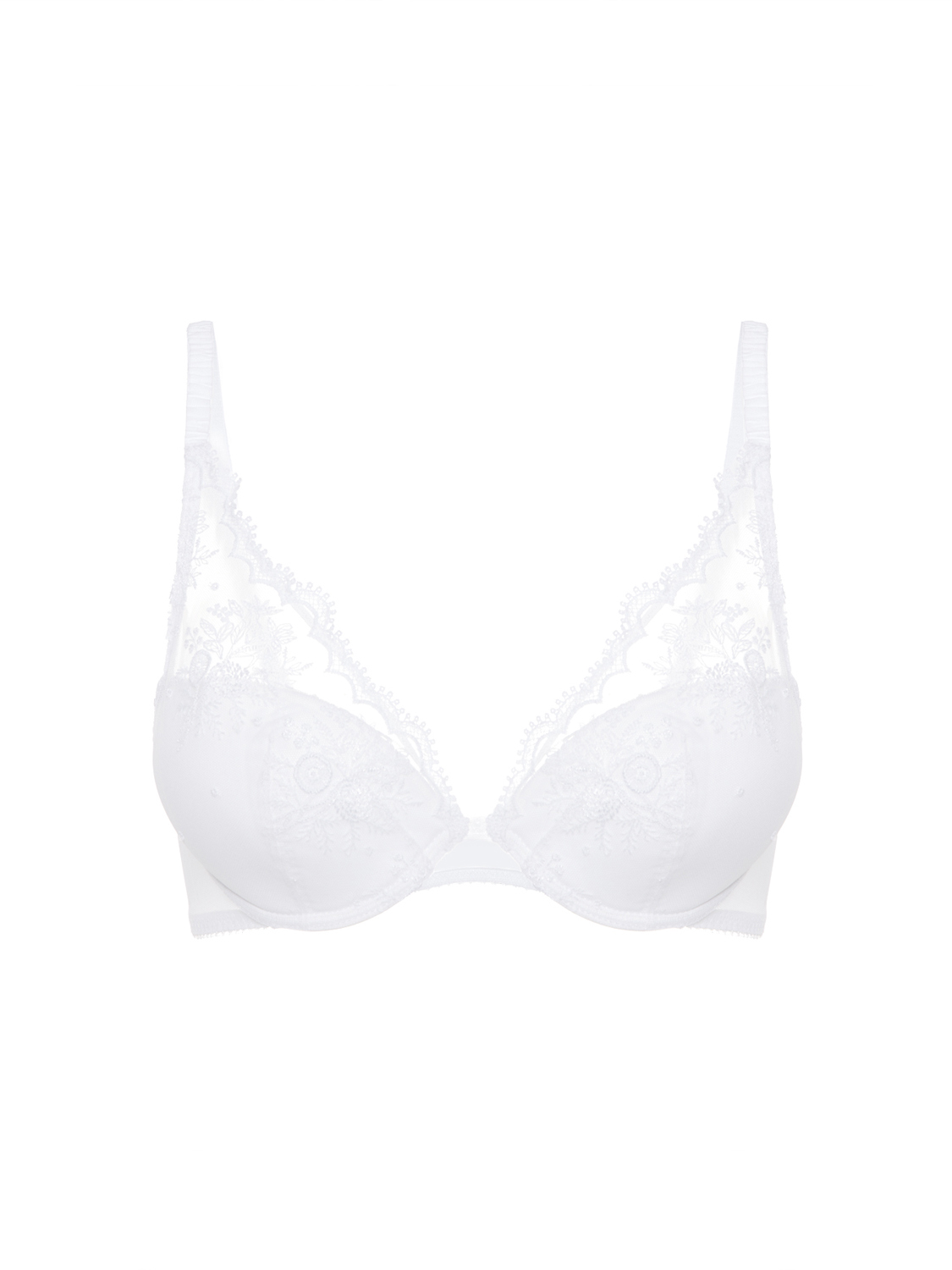 INTRIGUE 巧思 集中托高胸罩 經典白