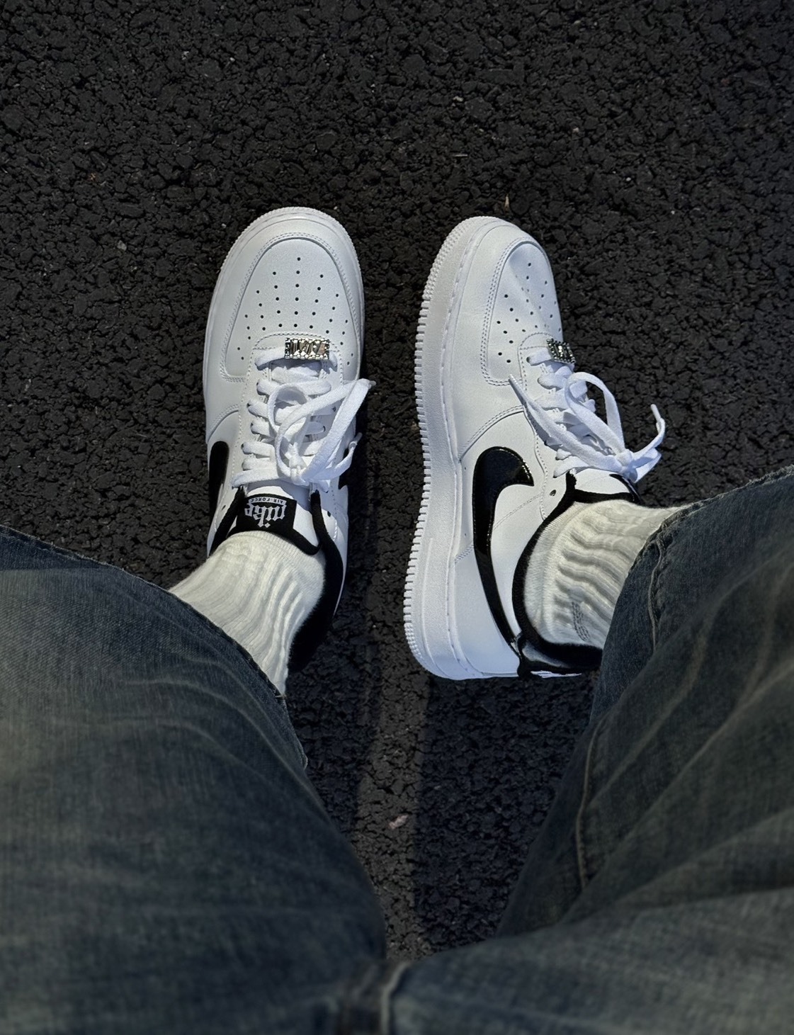 Nike Air Force 1 07 美式復古 墨刻白