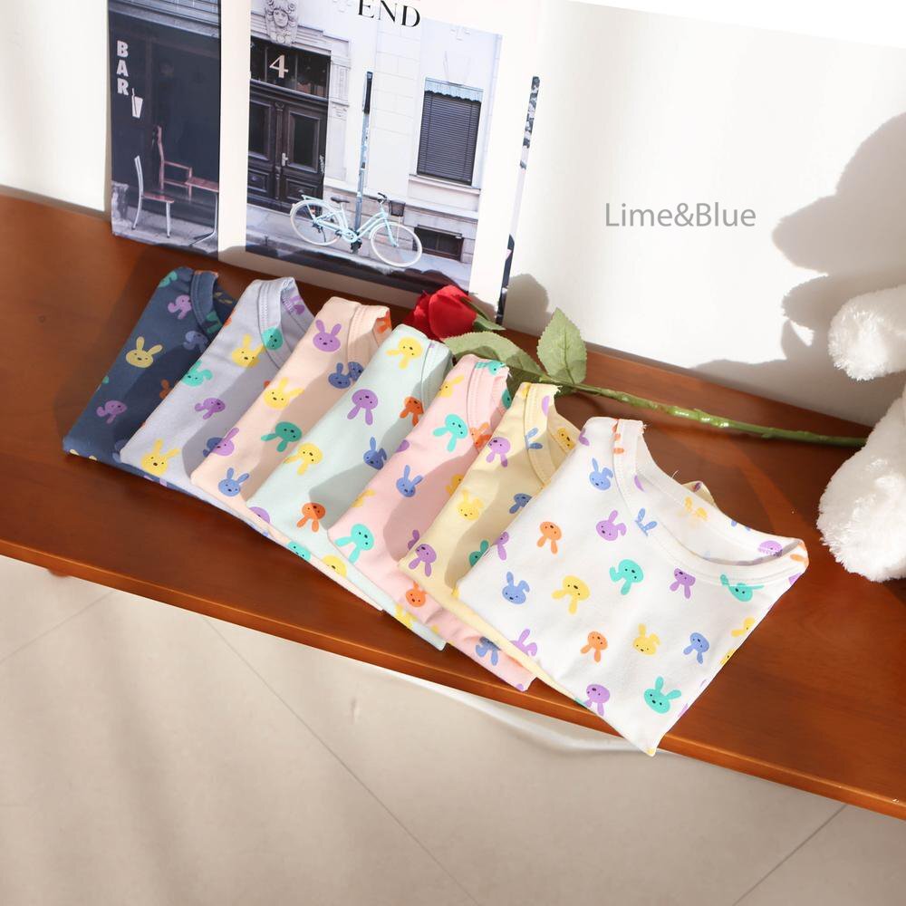 正韓夏Limeblue 七色繽紛兔兔家居服