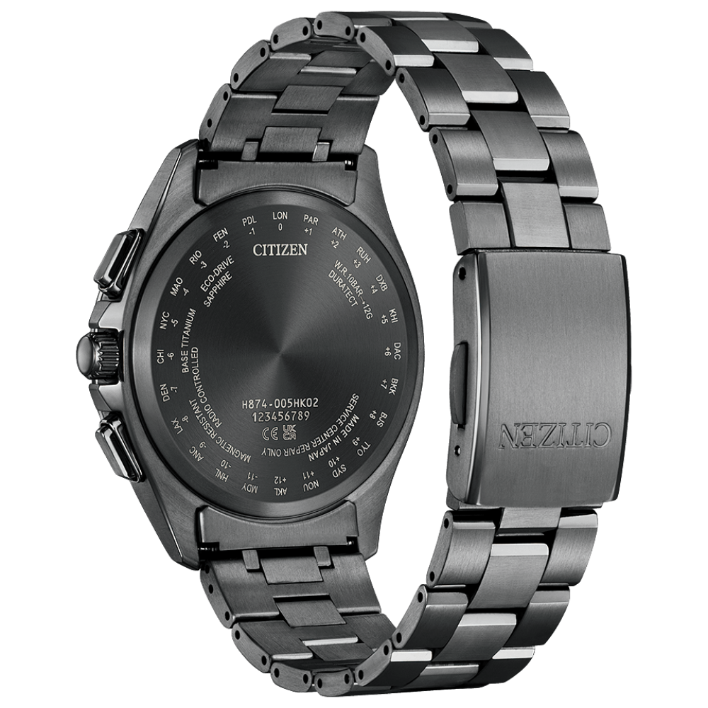 Citizen 星辰 ATTESA Black Titanium Series Shades of Red Limited Edition Eco Drive Watch BY1005-73Z 黑色鈦金系列 紅色之影 限量版 光動能手錶