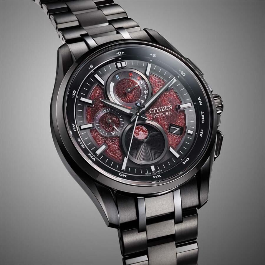 Citizen 星辰 ATTESA Black Titanium Series Shades of Red Limited Edition Eco Drive Watch BY1005-73Z 黑色鈦金系列 紅色之影 限量版 光動能手錶