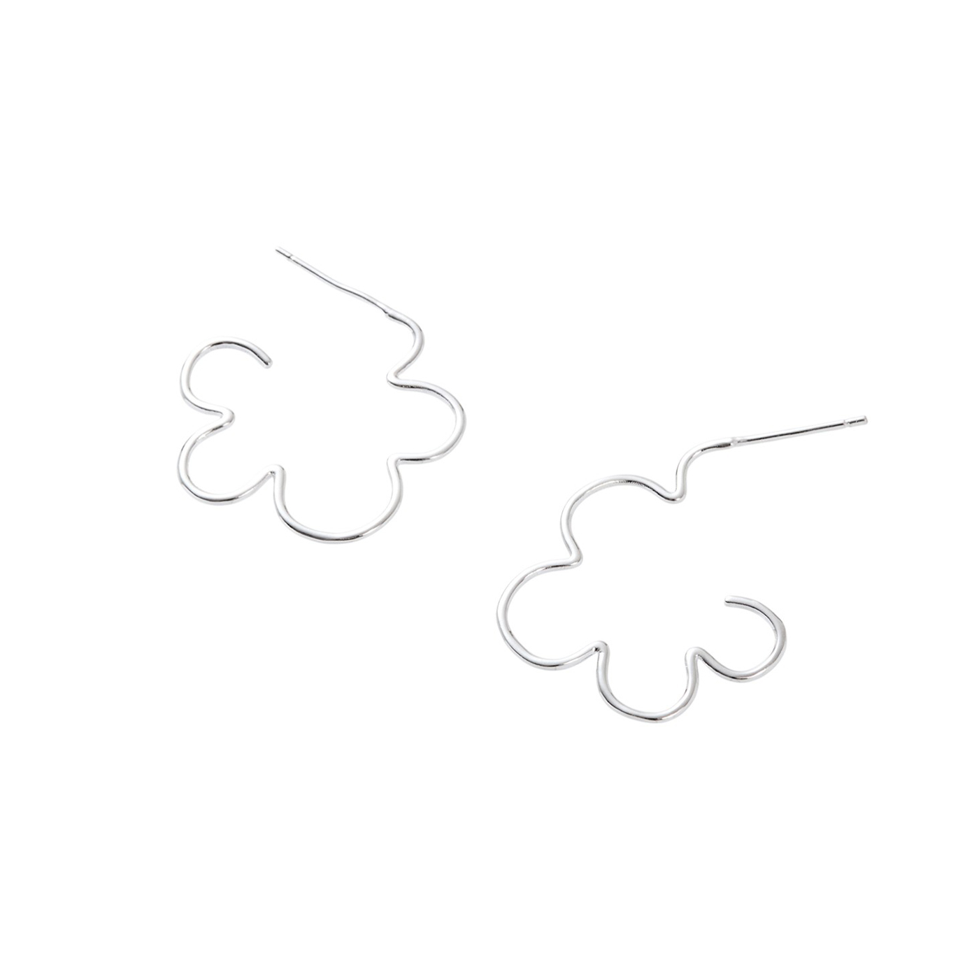 平價飾品,純銀,花,耳環