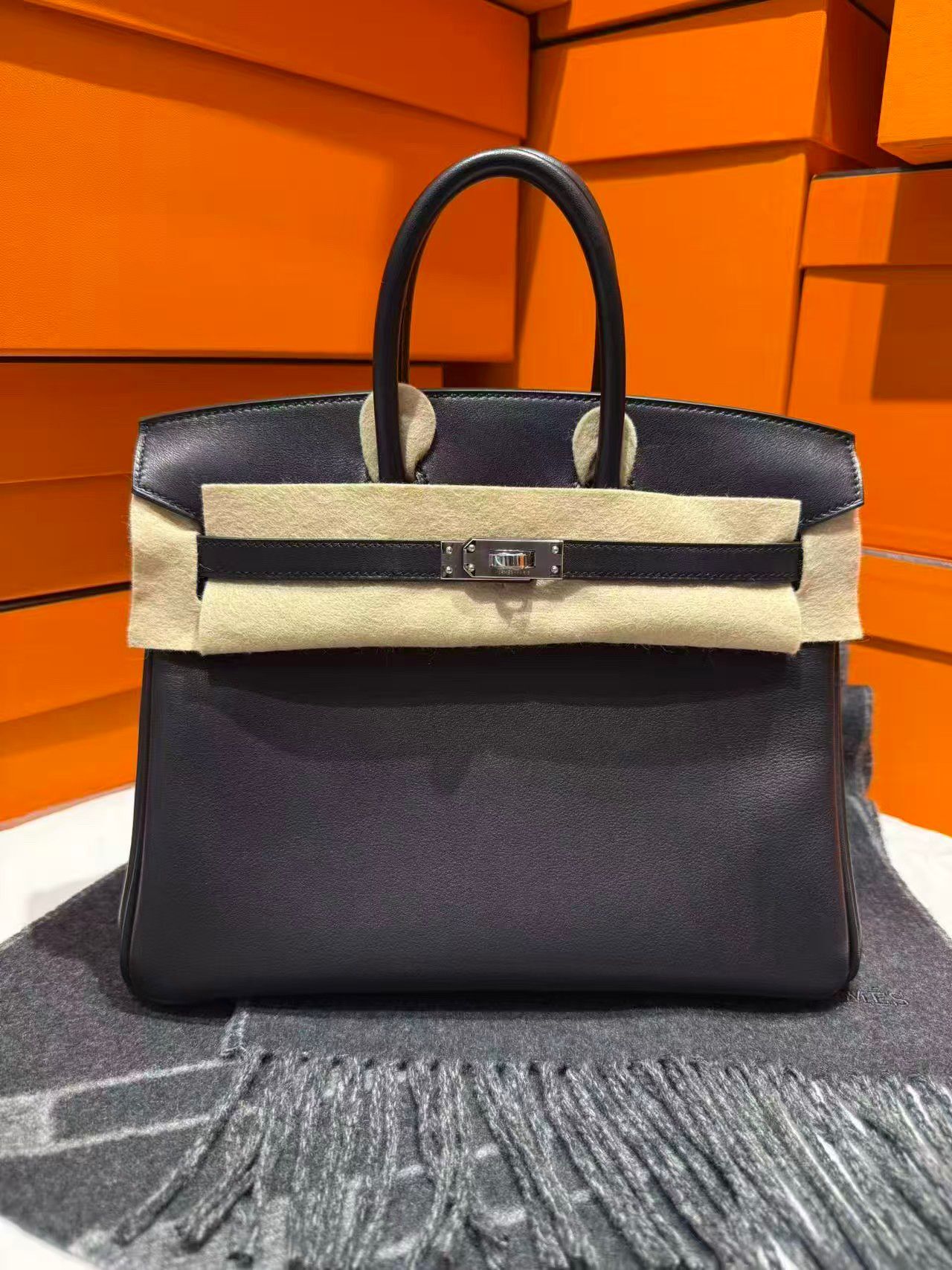 Birkin 25 89 noir ck volupto K