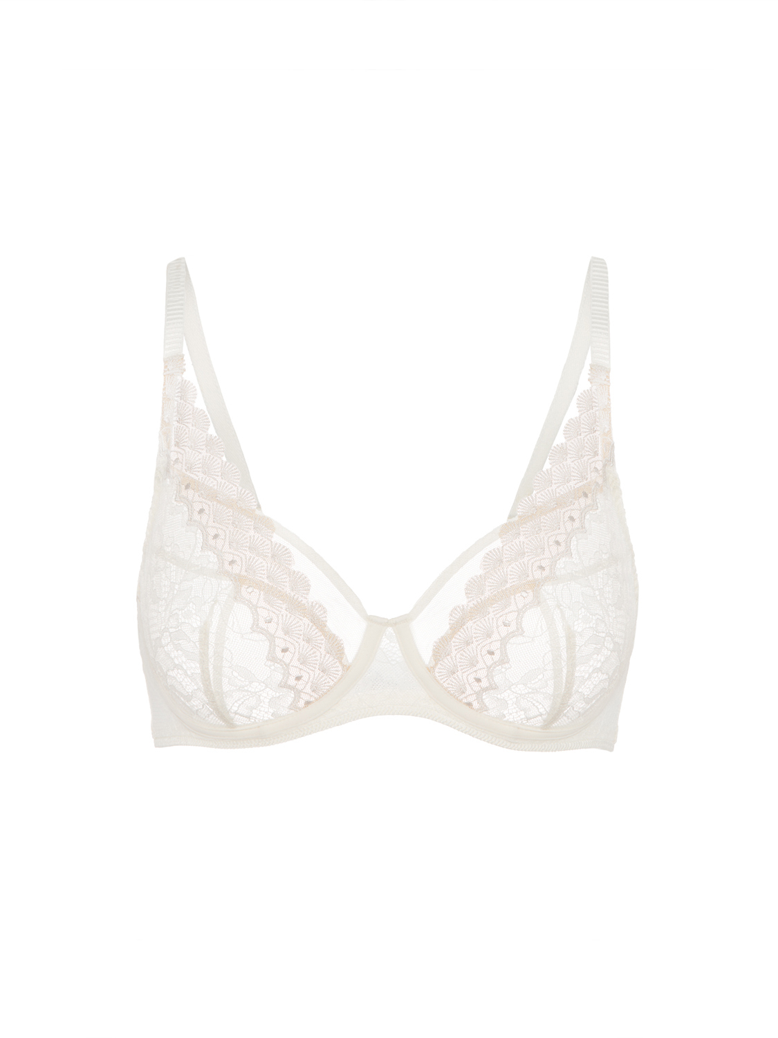 RADIEUSE 雲朵 刺繡絲巾式鋼圈胸罩