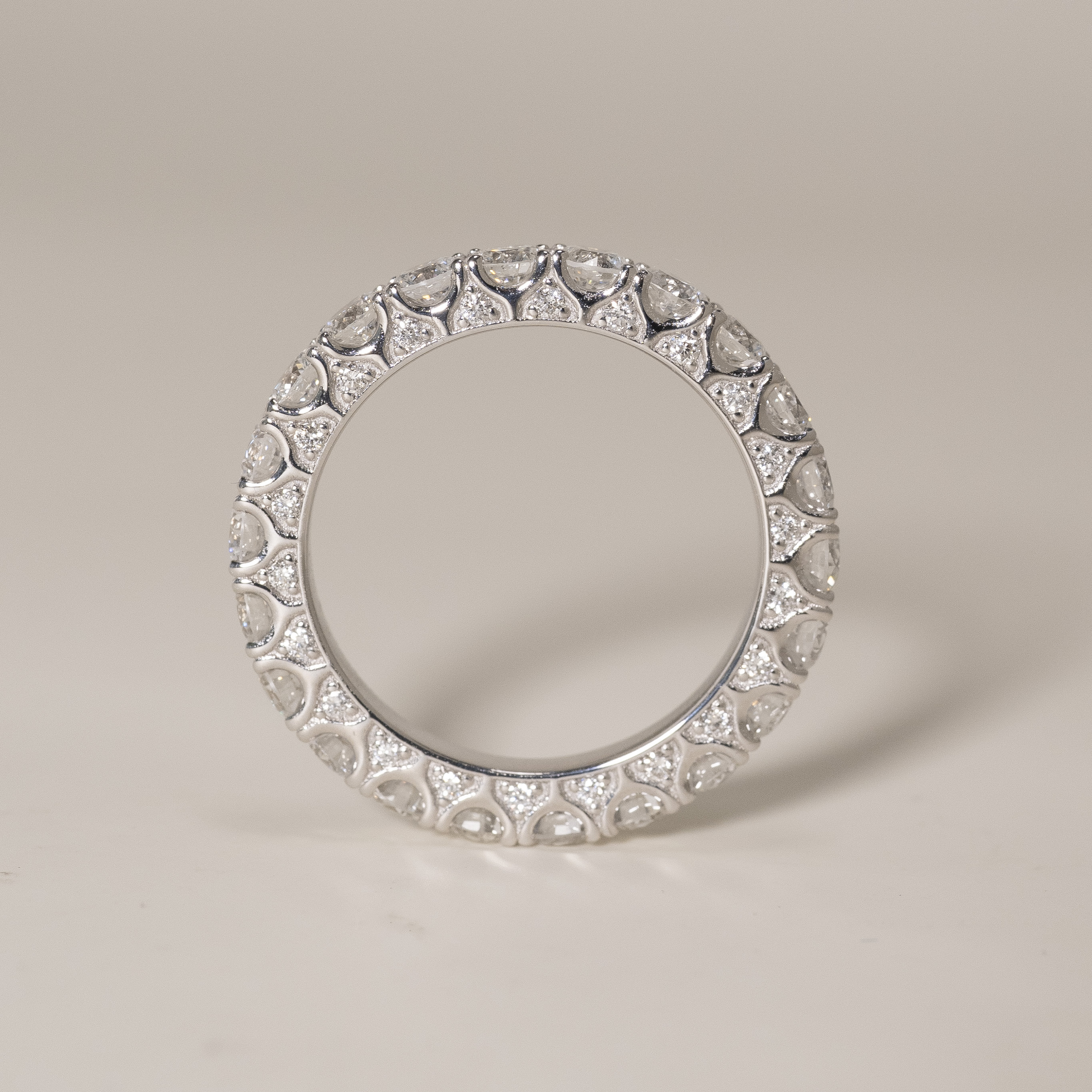 18K 2.33ct Full Eternity Diamond Ring