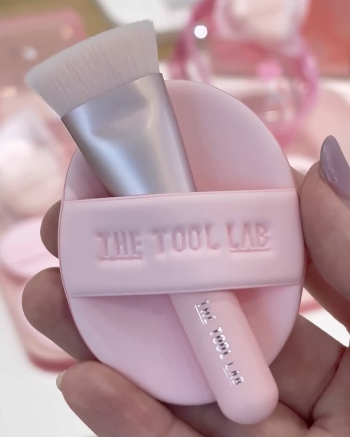 <韓國限量發售!!>The Tool Lab 櫻花季限定 櫻花粉 粉撲 刷具組 附清潔皂＋專用收納包