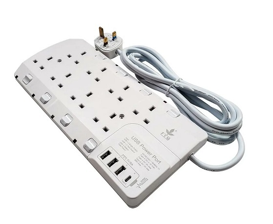 豐業 S6084USB 13A 8位獨立燈制排蘇連 3A+1C 500394680