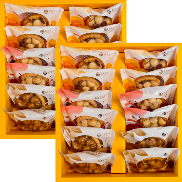 [S01] 菓香綻放 - 堅果塔20入(雙層禮盒)